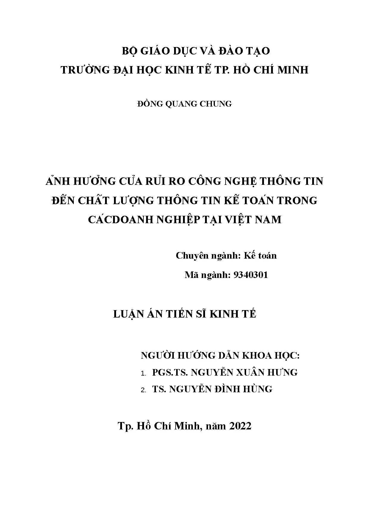 Rủi ro CNTT ảnh hưởng chất lượng thông tin kế toán Việt Nam