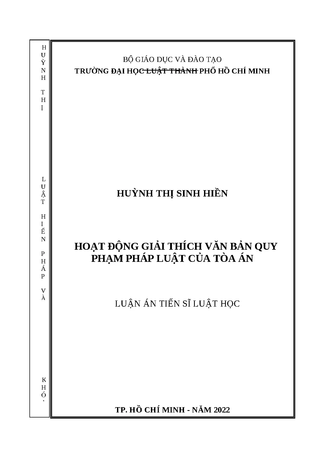 Hoạt động giải thích văn bản quy phạm pháp luật của tòa án