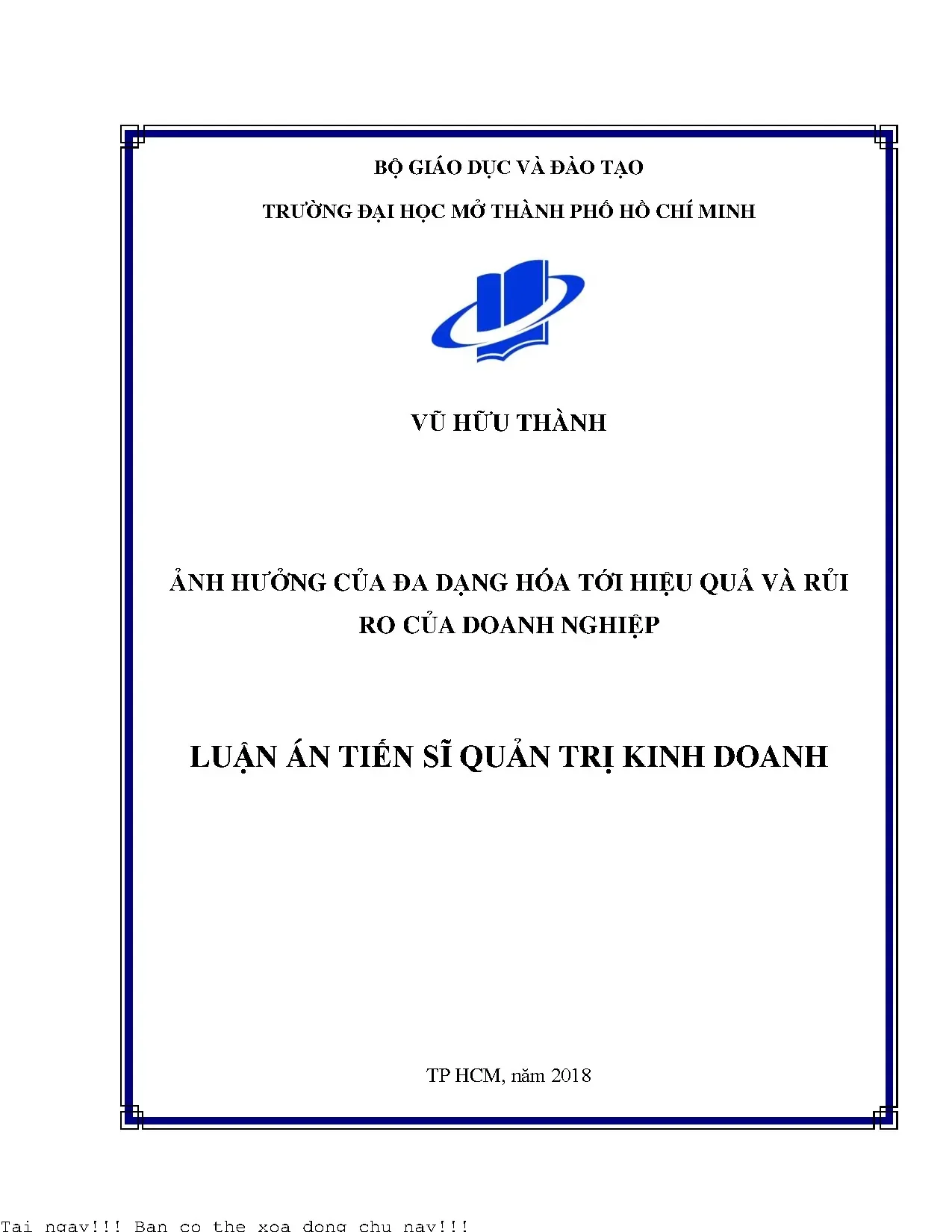 Ảnh hưởng của đa dạng hóa tới hiệu quả và rủi