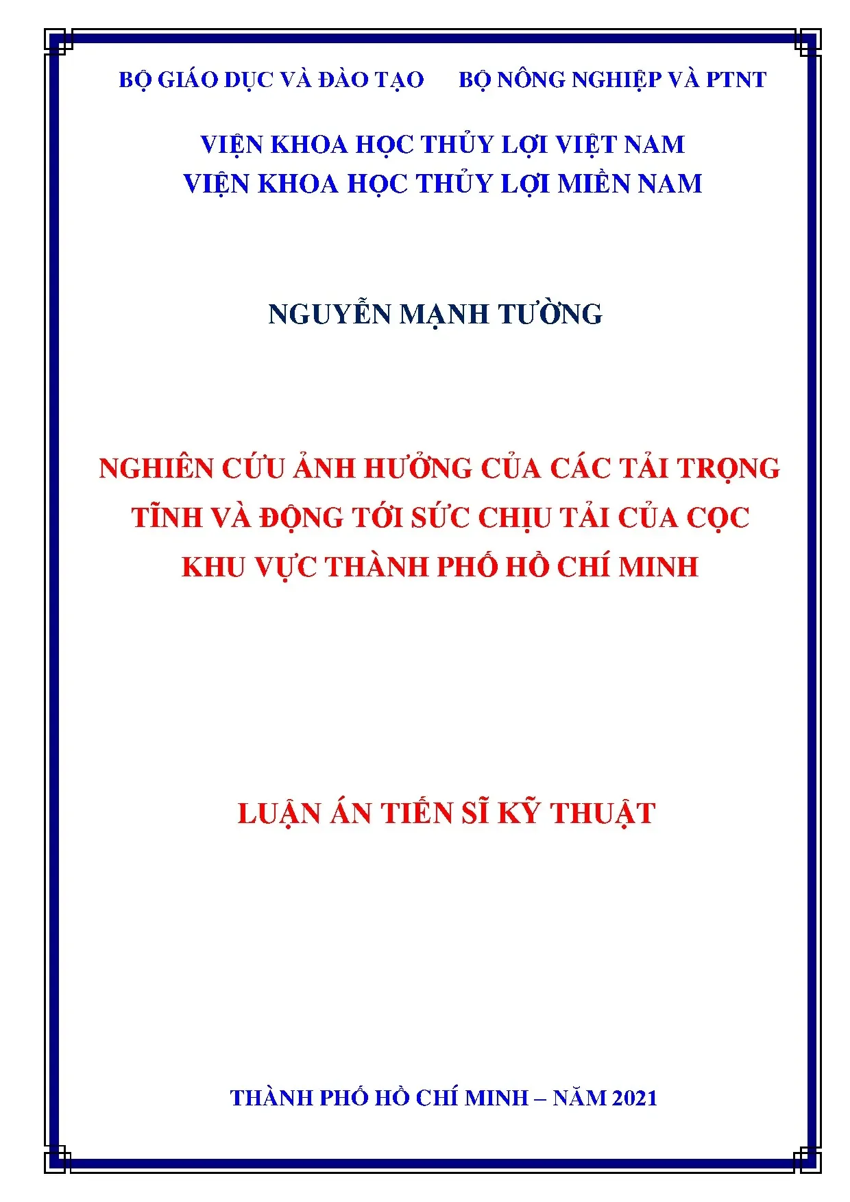 Ảnh hưởng tải trọng tĩnh, động đến sức chịu tải cọc TP.HCM