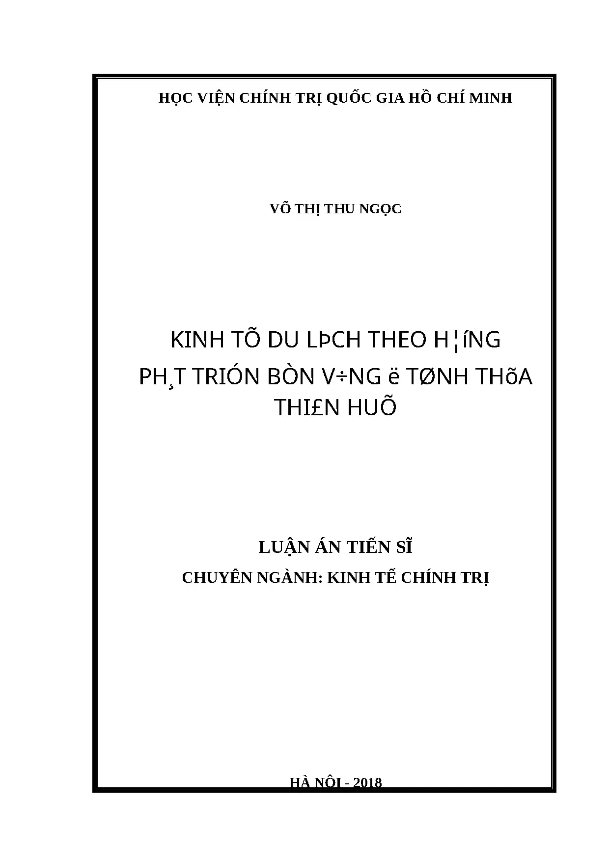Du lịch bền vững Thừa Thiên Huế: Nghiên cứu và giải pháp
