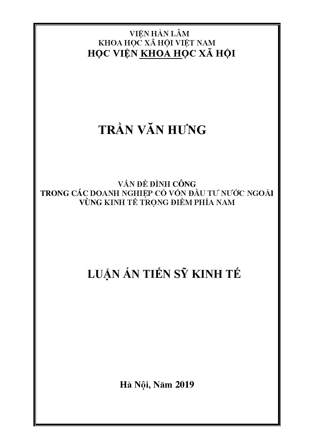 Vấn đề đình công trong các doanh nghiệp có vốn đầu tư nước n