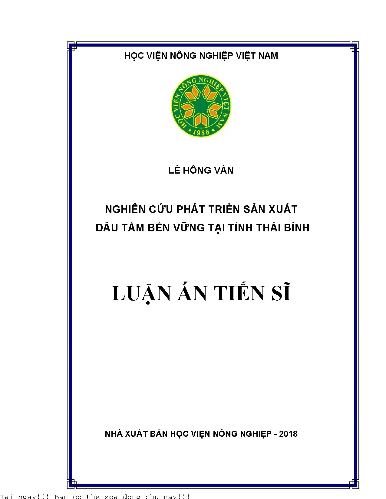 Nghiên cứu phát triển sản xuất dâu tằm bền vư