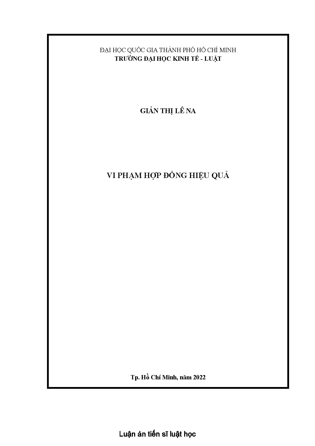 Luận án tiến sĩ luật học vi phạm hợp đồng hiệu quả watermark