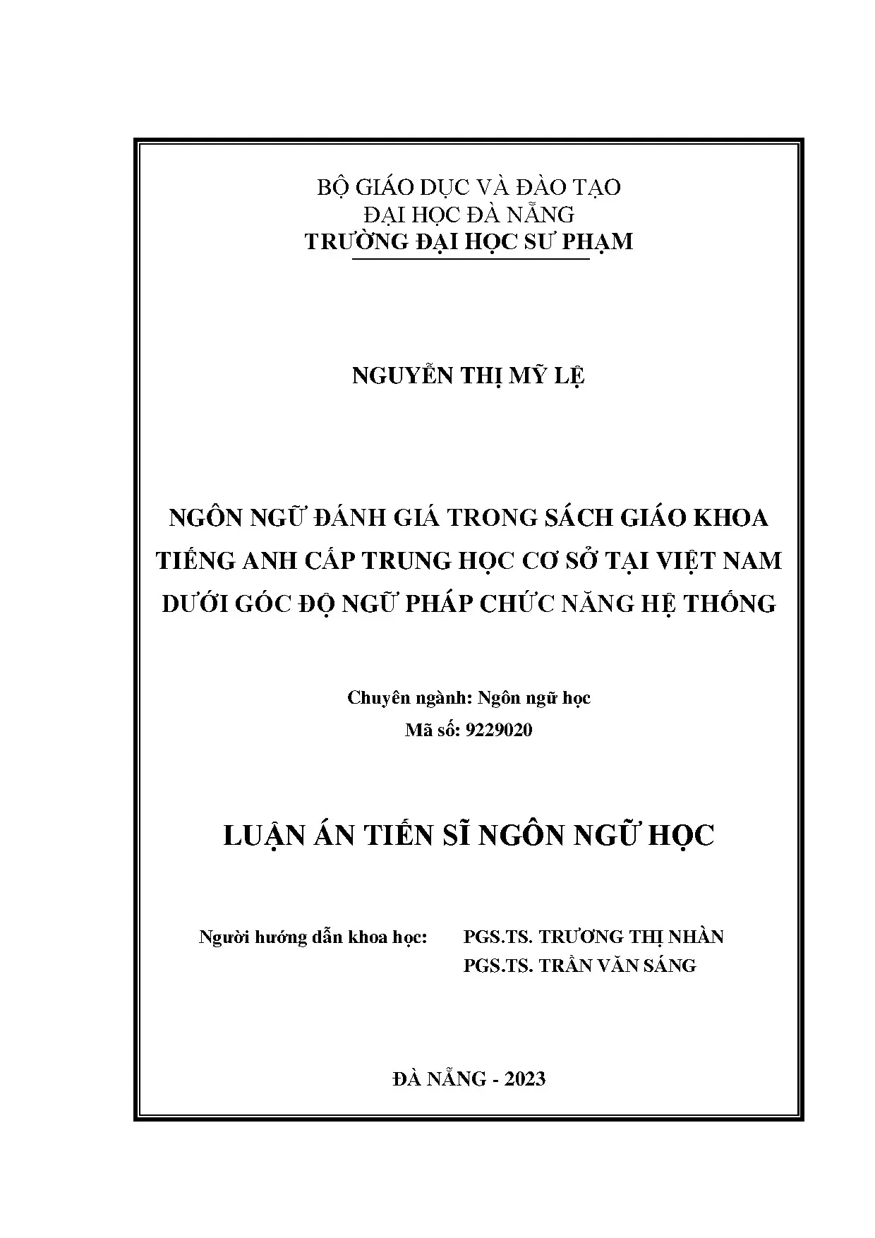 Ngôn ngữ đánh giá trong sách giáo khoa tiếng anh cấp trung h