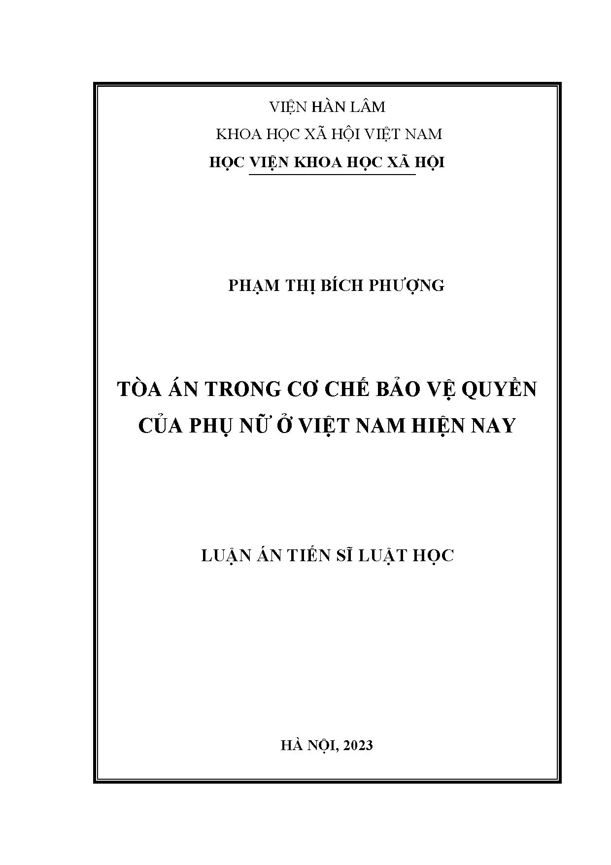 Tòa án bảo vệ quyền phụ nữ Việt Nam