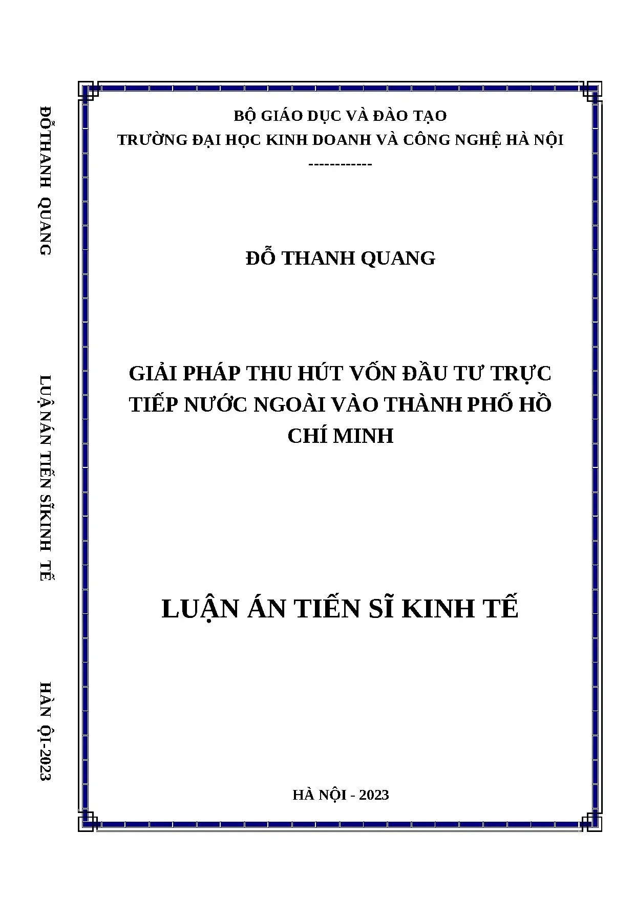 Giải pháp thu hút vốn đầu tư nước ngoài vào TP Hồ Chí Minh