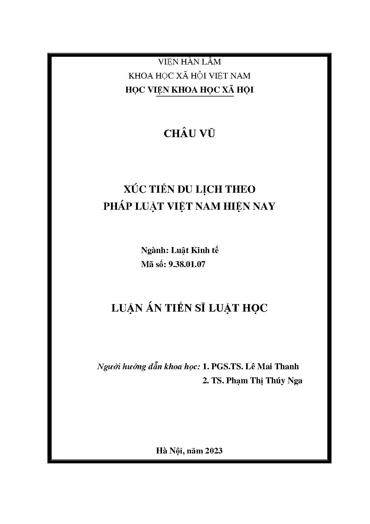 Xúc tiến du lịch theo pháp luật Việt Nam hiện nay