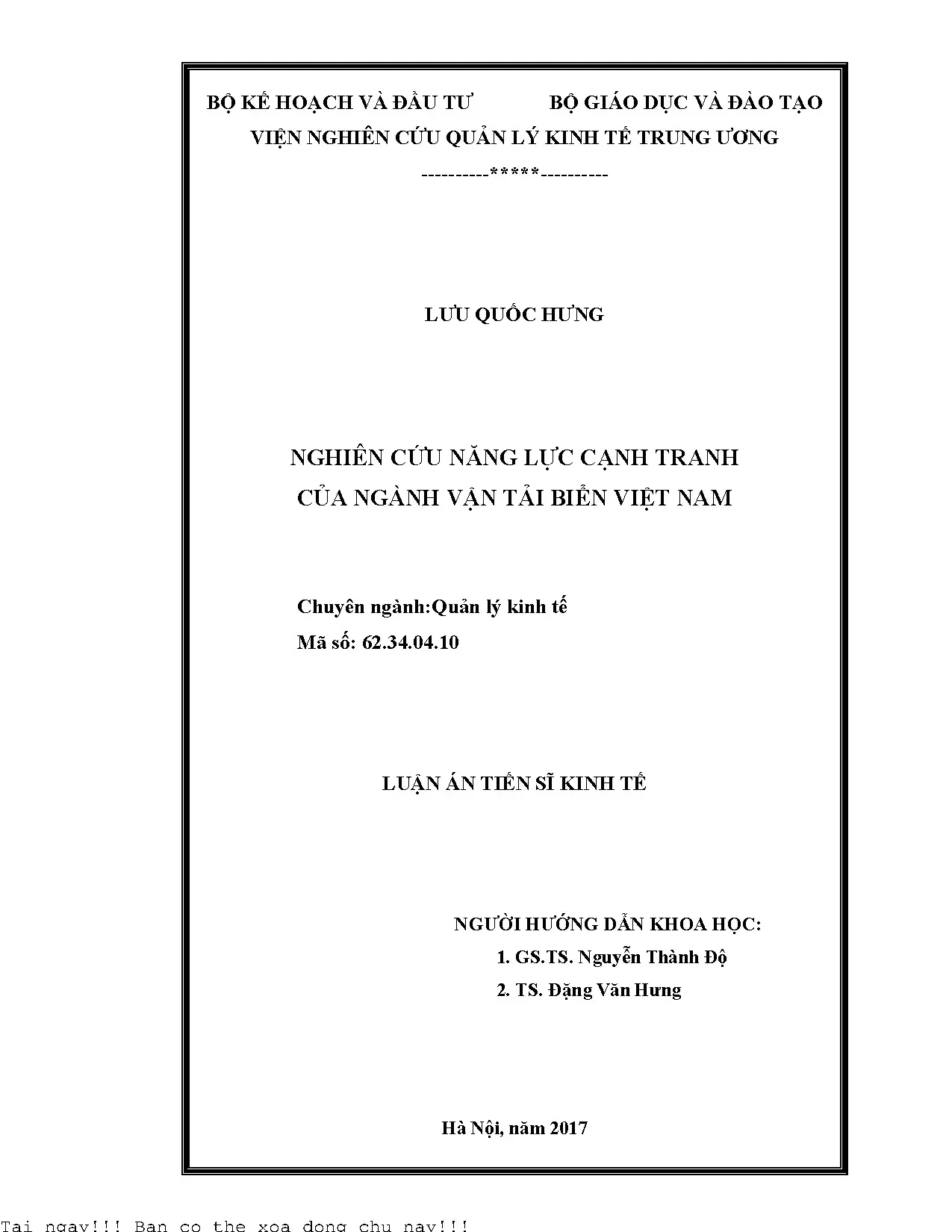 Nghiên cứu năng lực cạnh tranh của ngành vận tải biển việt n
