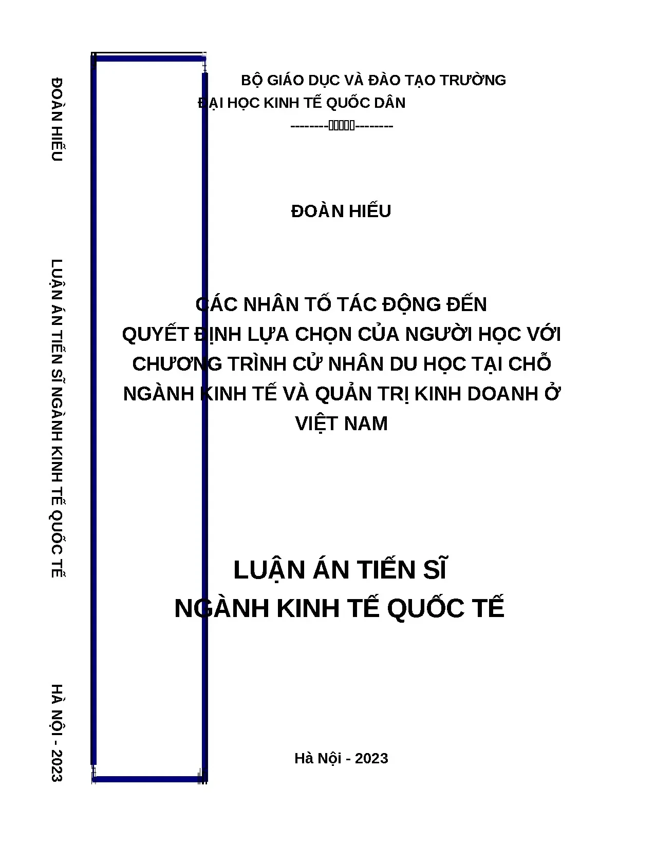 Các nhân tố tác động đến quyết định lựa chọn của người học v