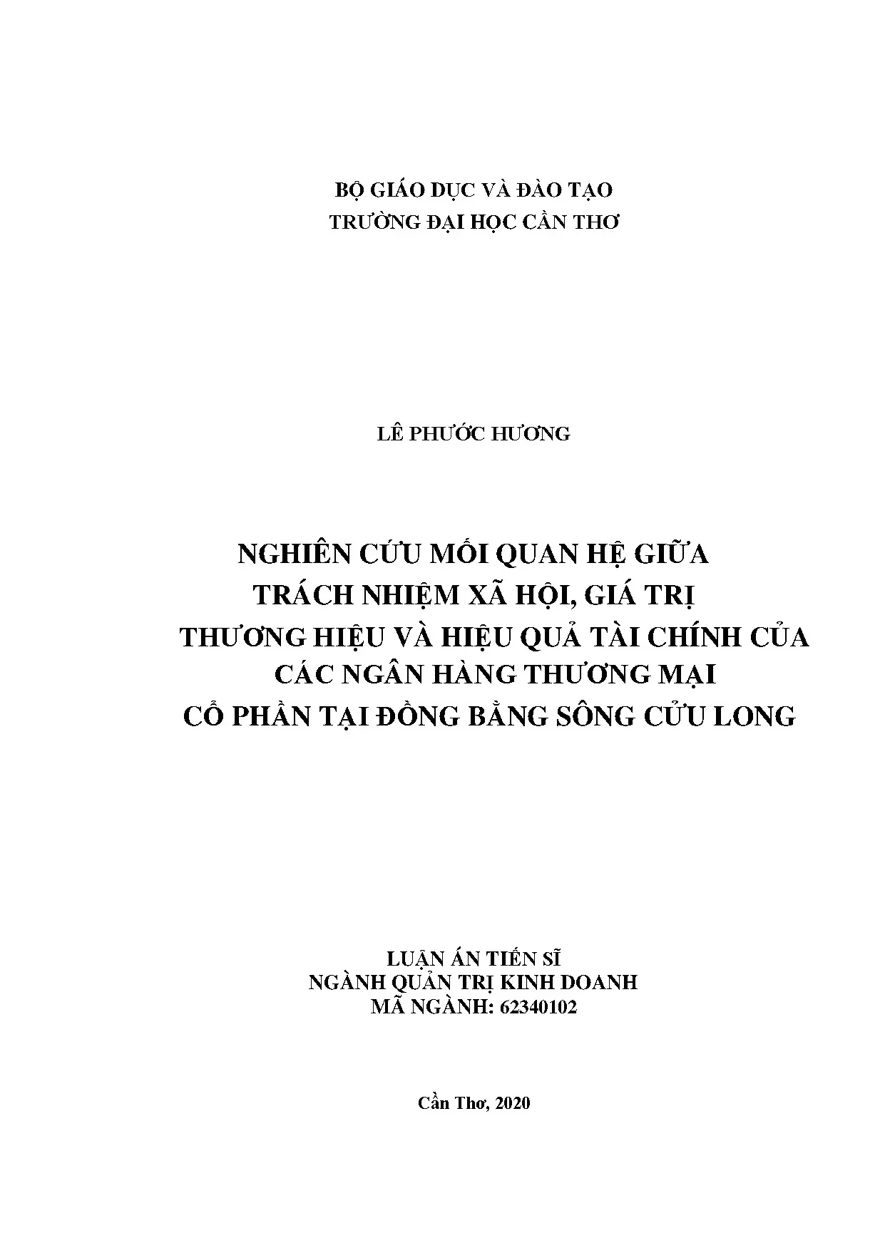 Nghiên cứu mối quan hệ giữa trách nhiệm xã hội giá trị thươn