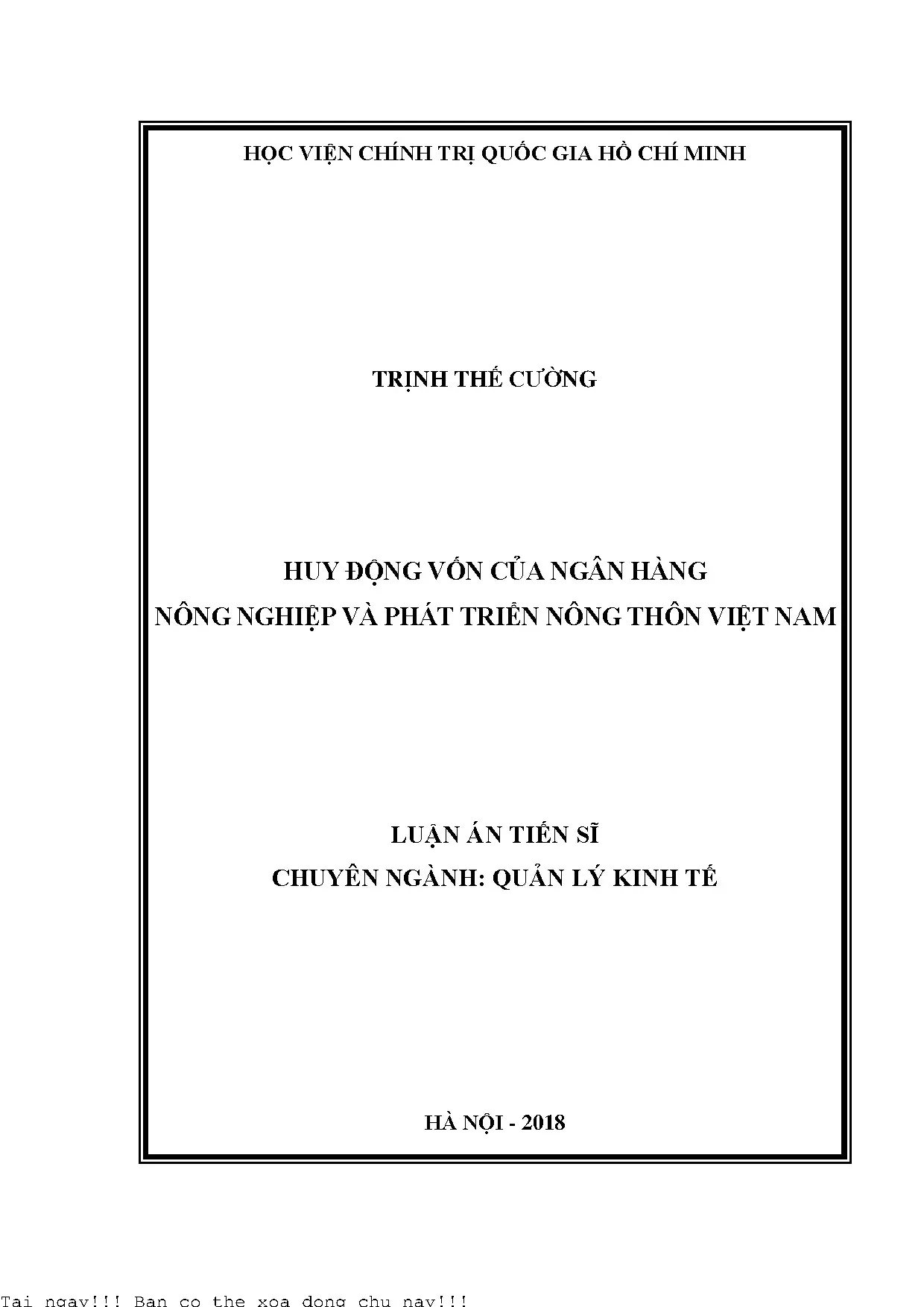 Huy động vốn của Ngân hàng Nông nghiệp và Phát triển Nông thôn Việt Nam