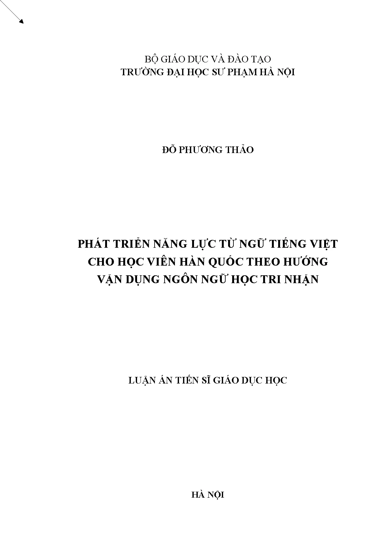 Phát triển năng lực từ ngữ tiếng Việt cho học viên Hàn Quốc