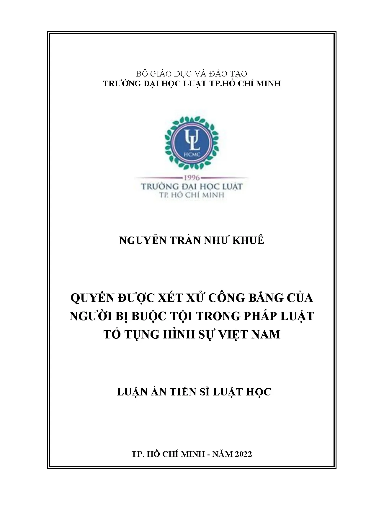 Quyền được xét xử công bằng của người bị buộc tội trong pháp