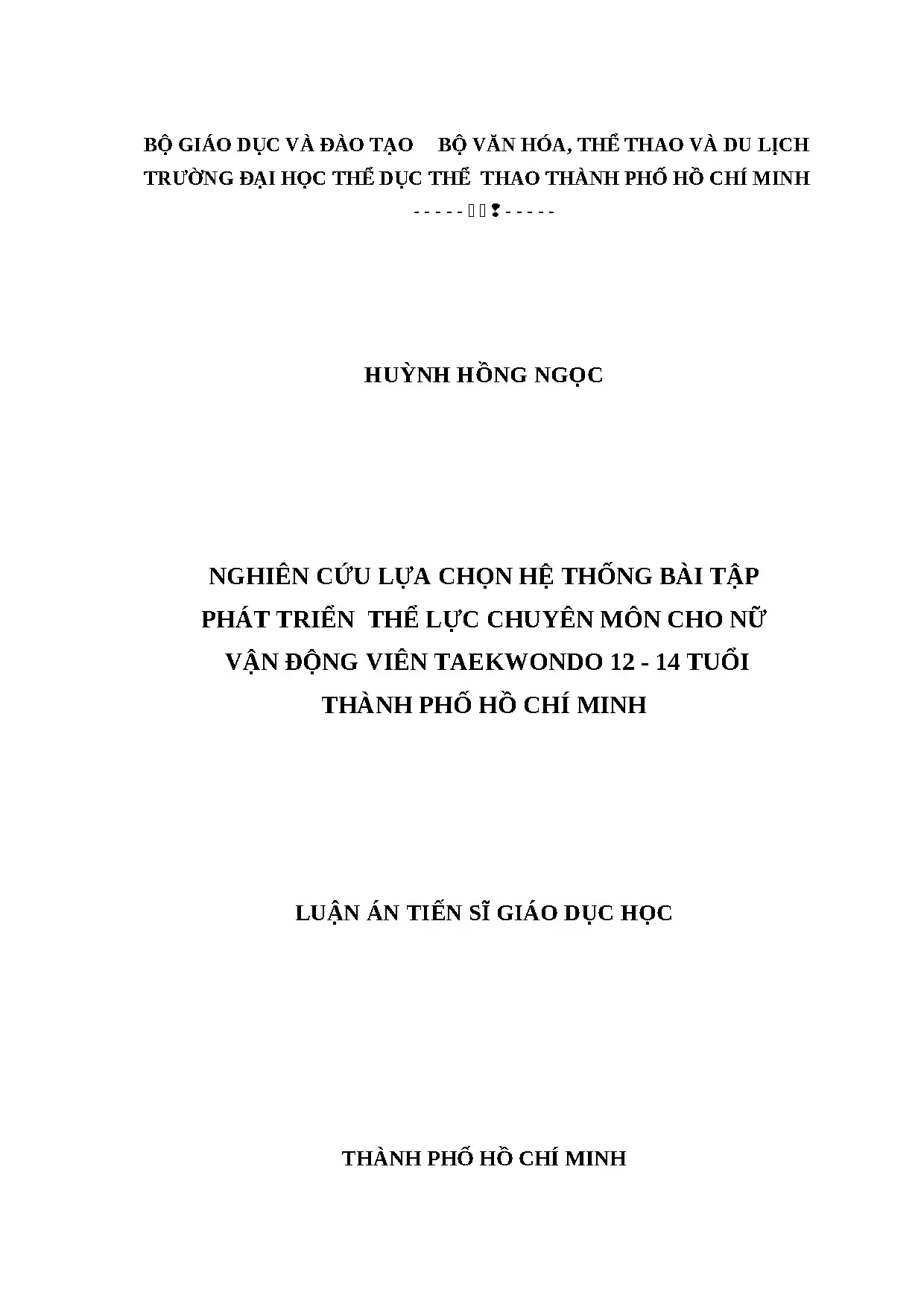 Luận án tiến sĩ nghiên cứu lựa chọn hệ thống bài tập phát tr