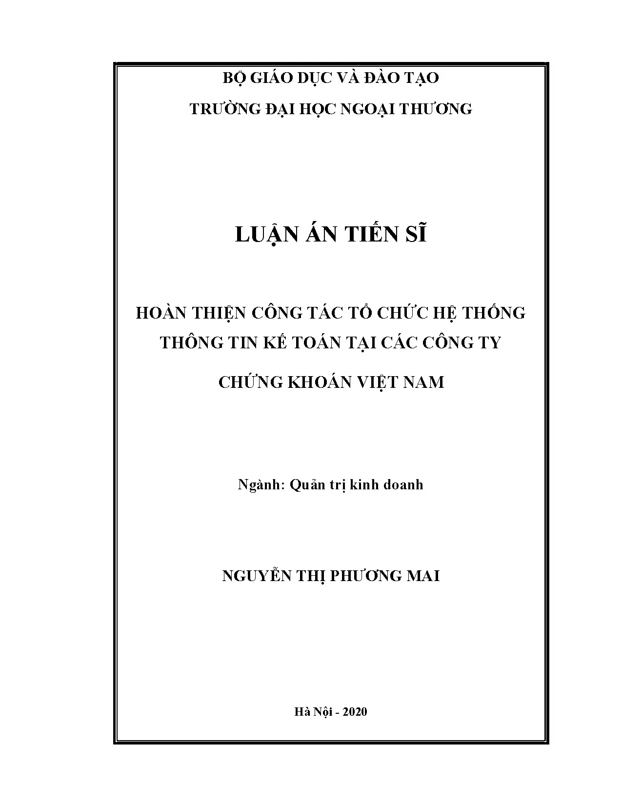 Hoàn thiện công tác tổ chức hệ thống thông tin kế toán tại c
