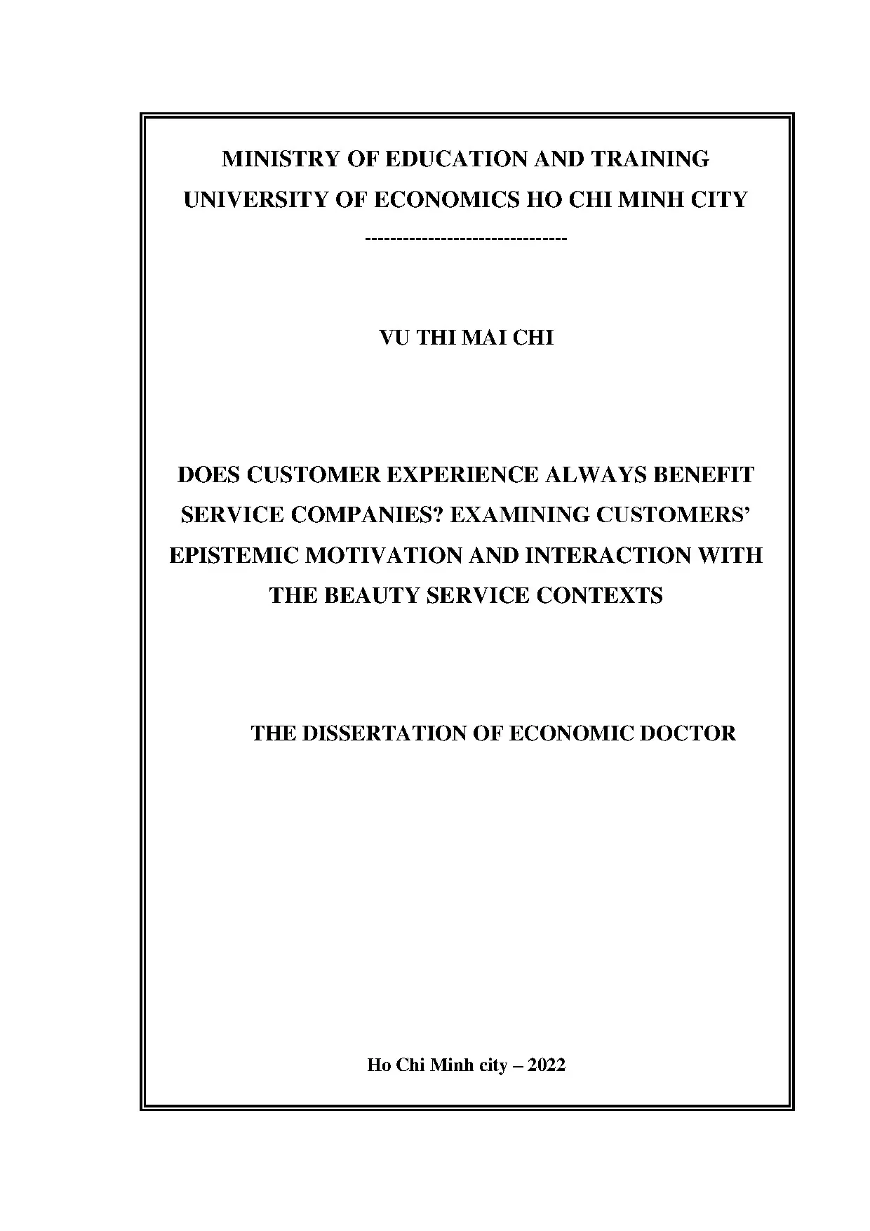 Does customer experience always benefit service companies ex