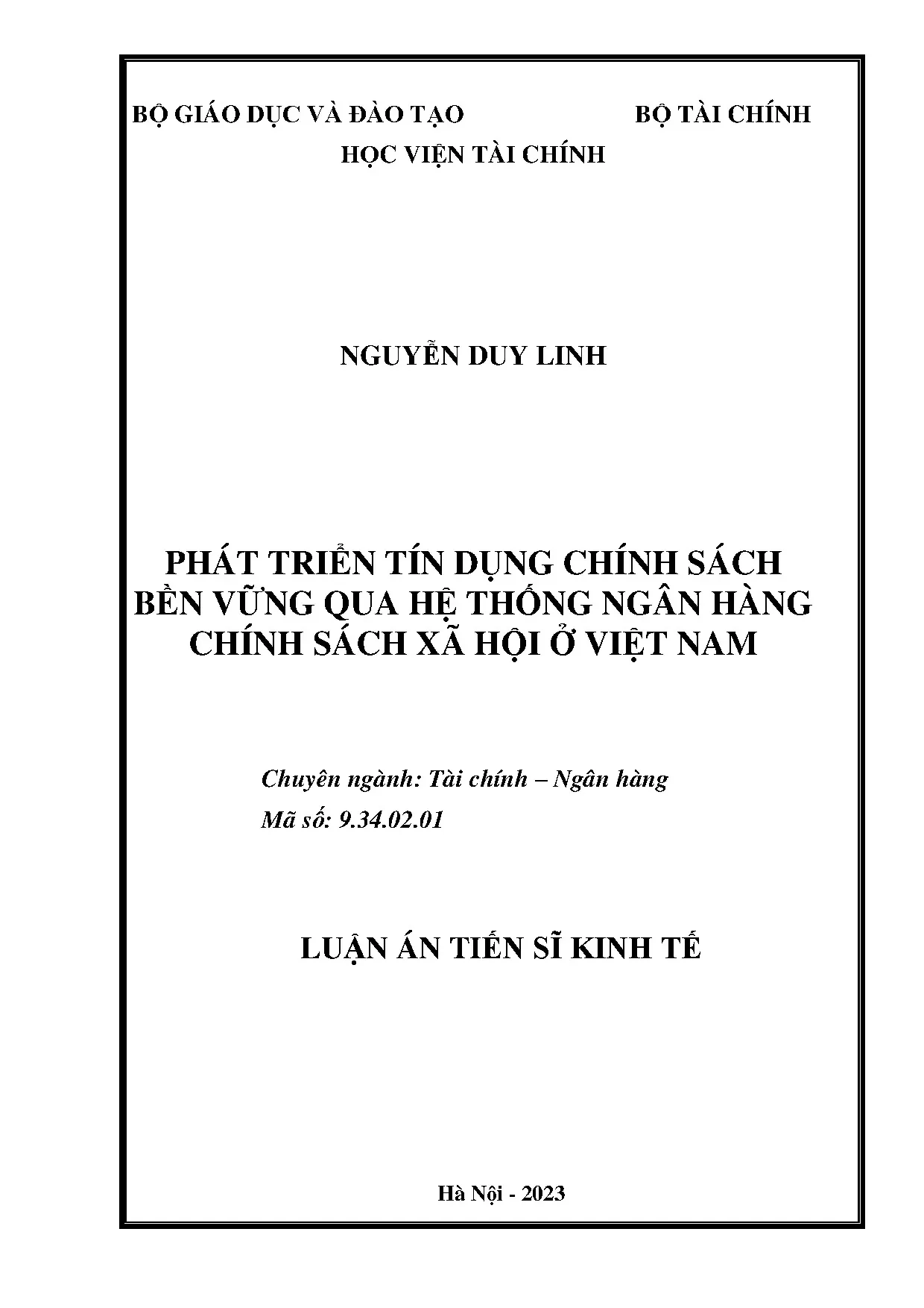 Phát triển tín dụng chính sách bền vững qua hệ thống ngân hà