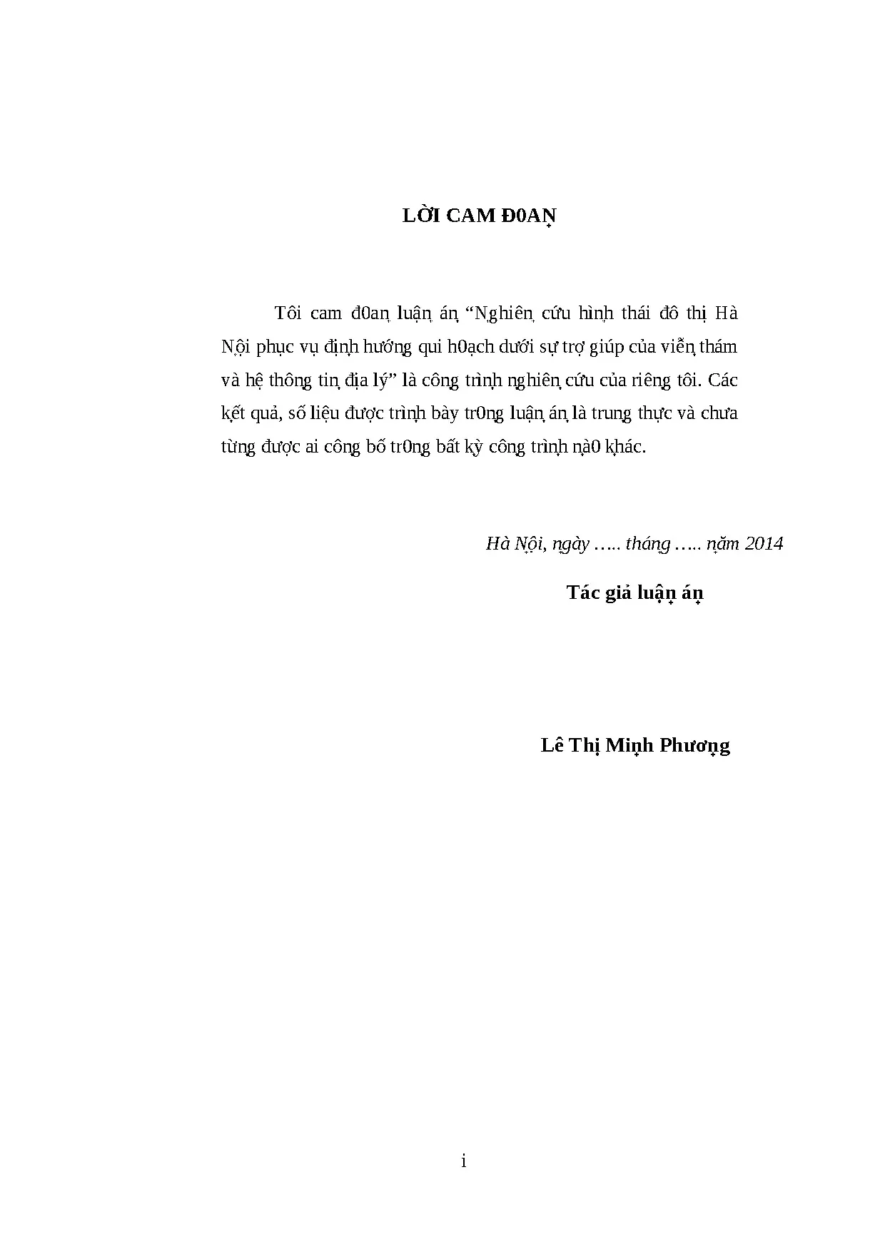 Hình thái đô thị Hà Nội: Định hướng quy hoạch bằng Viễn thám và GIS