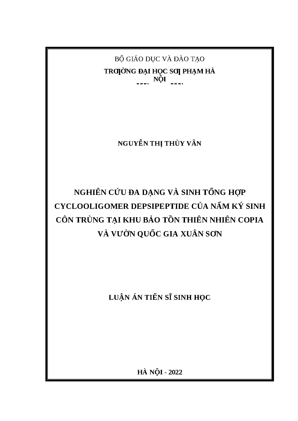 Luận án tiến sĩ nghiên cứu đa dạng và sinh tổng hợp cyclooli