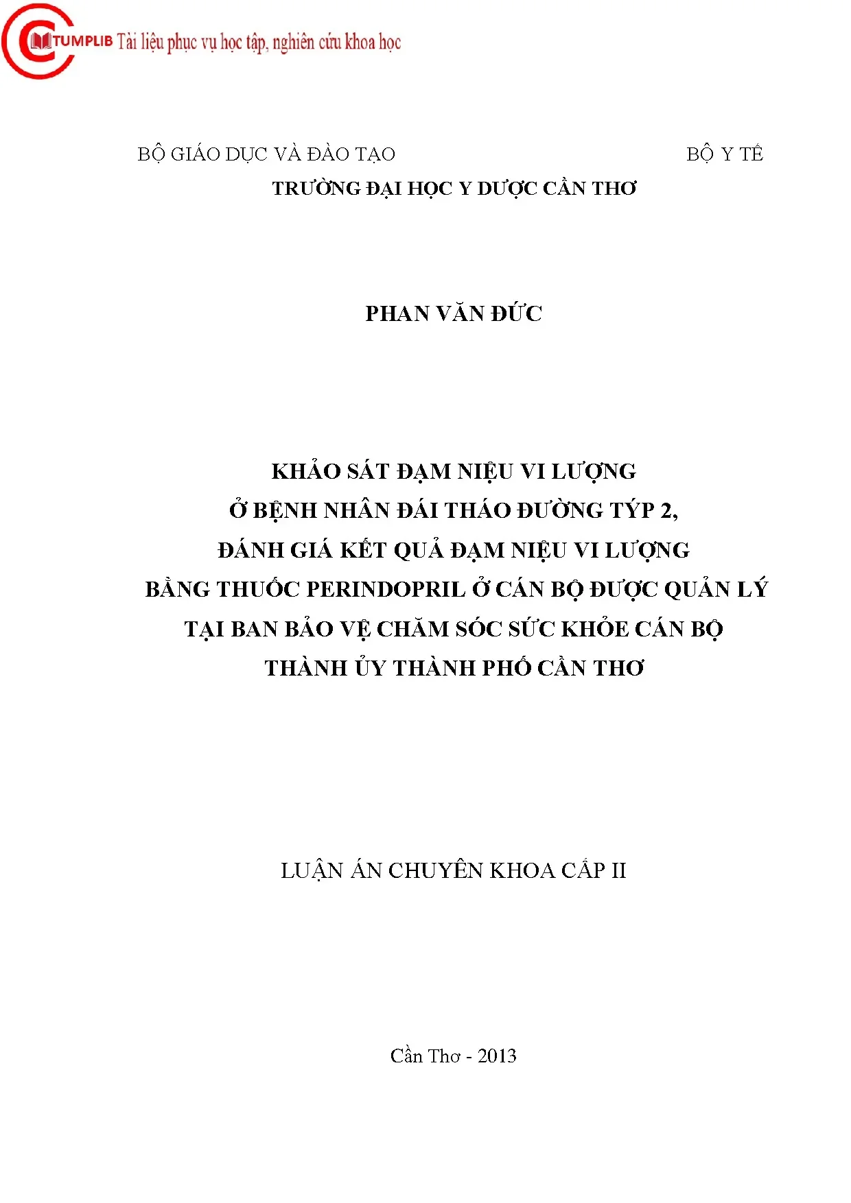 Khảo sát đạm niệu vi lượng ở bệnh đái tháo đường týp 2