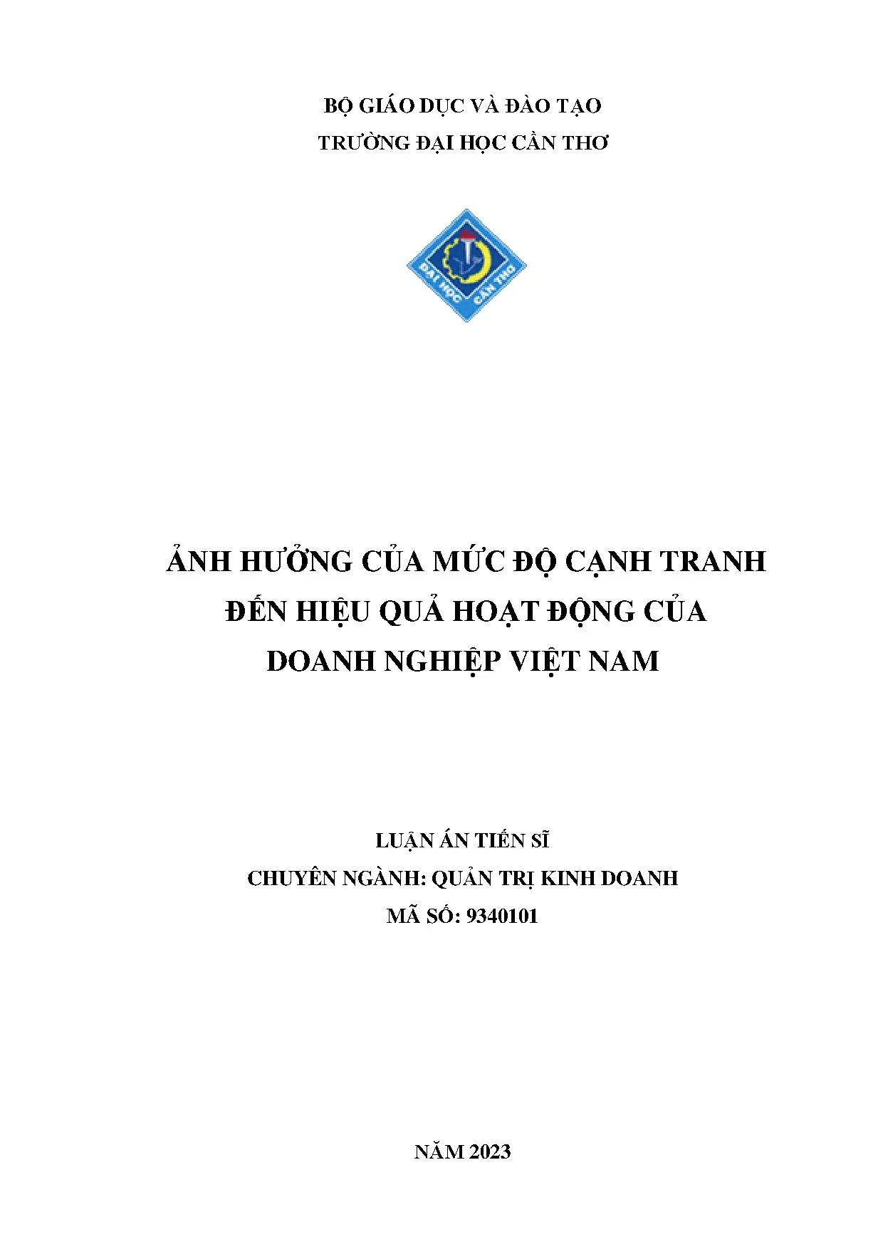 Ảnh hưởng cạnh tranh đến hiệu quả doanh nghiệp Việt Nam
