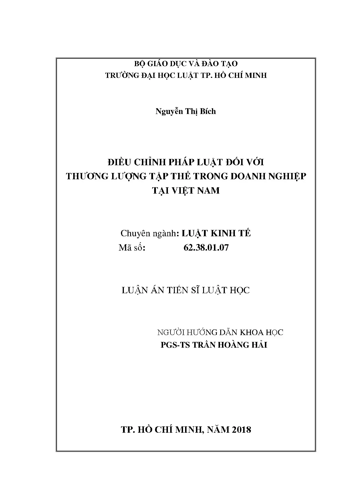 Điều chỉnh pháp luật thương lượng tập thể tại doanh nghiệp Việt Nam