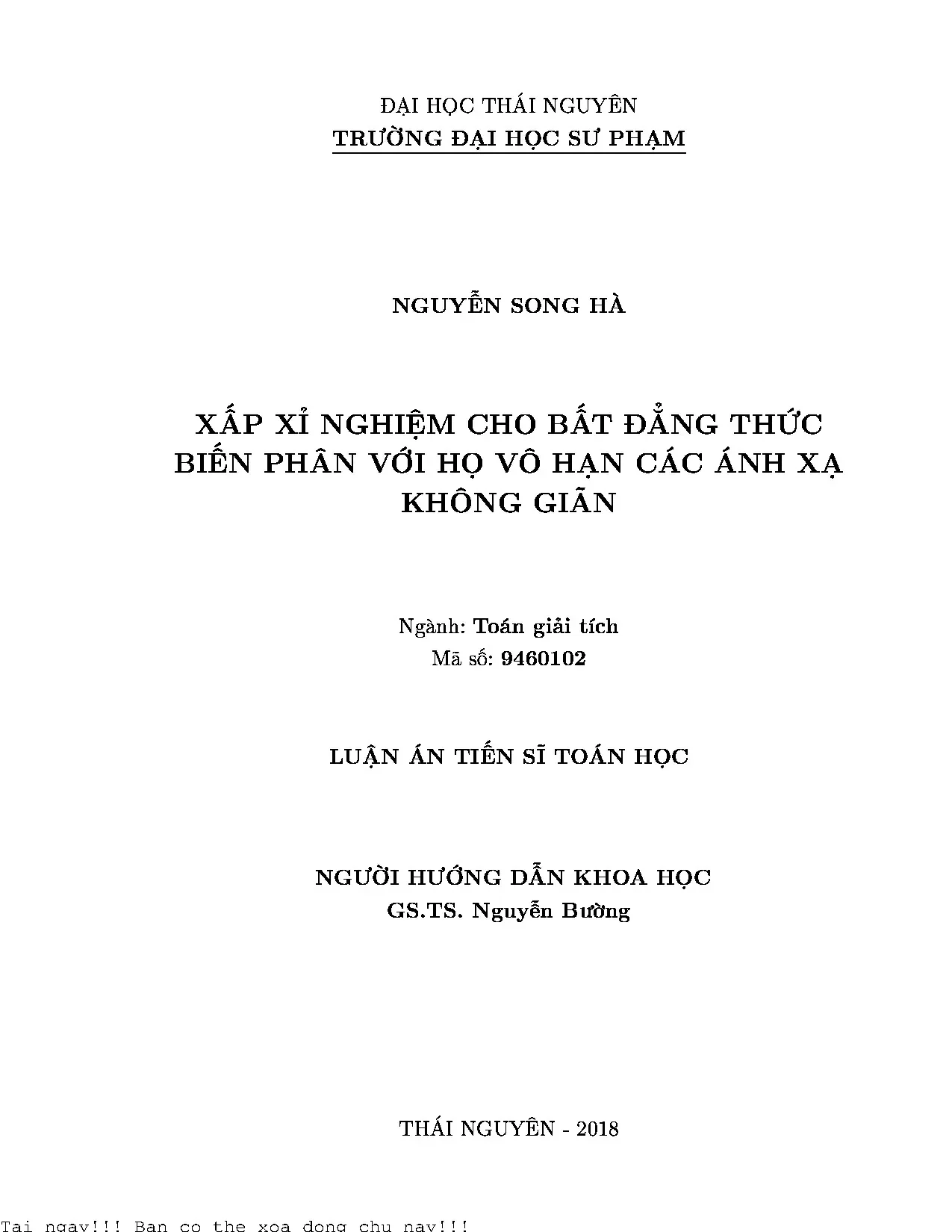 Xấp xỉ nghiệm cho bất đẳng thức biến phân vớ