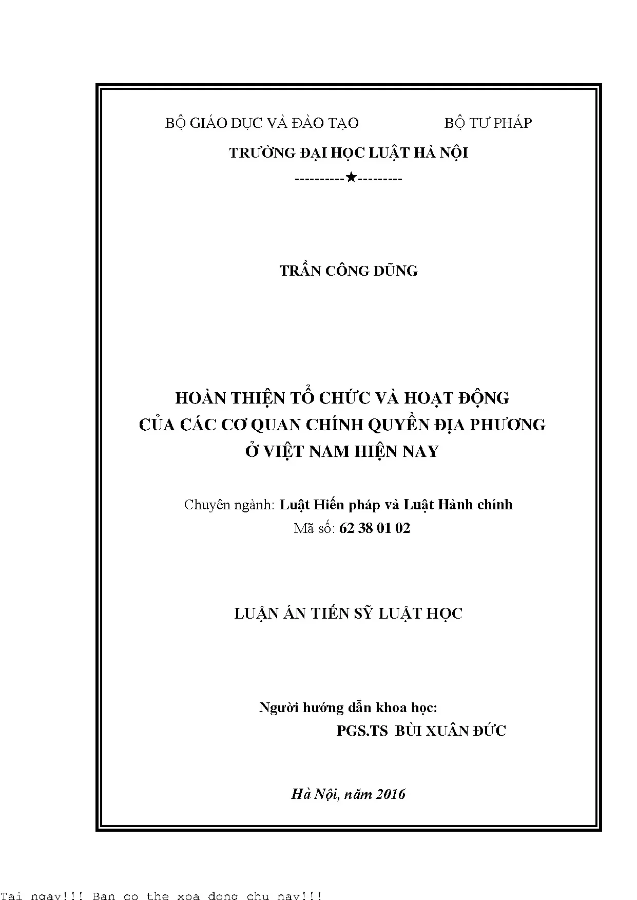 Hoàn thiện tổ chức và hoạt động của các cơ quan chính quyền