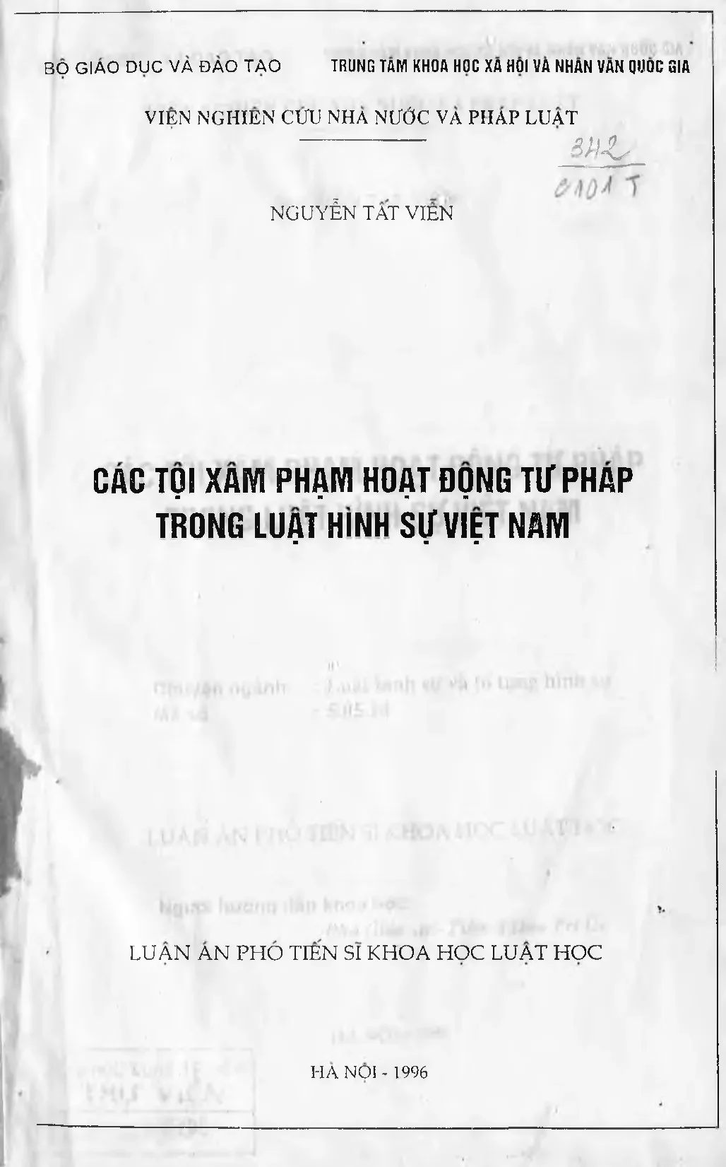 Luân án các tội xâm phậm hoạt động tư pháp trong luật hình s