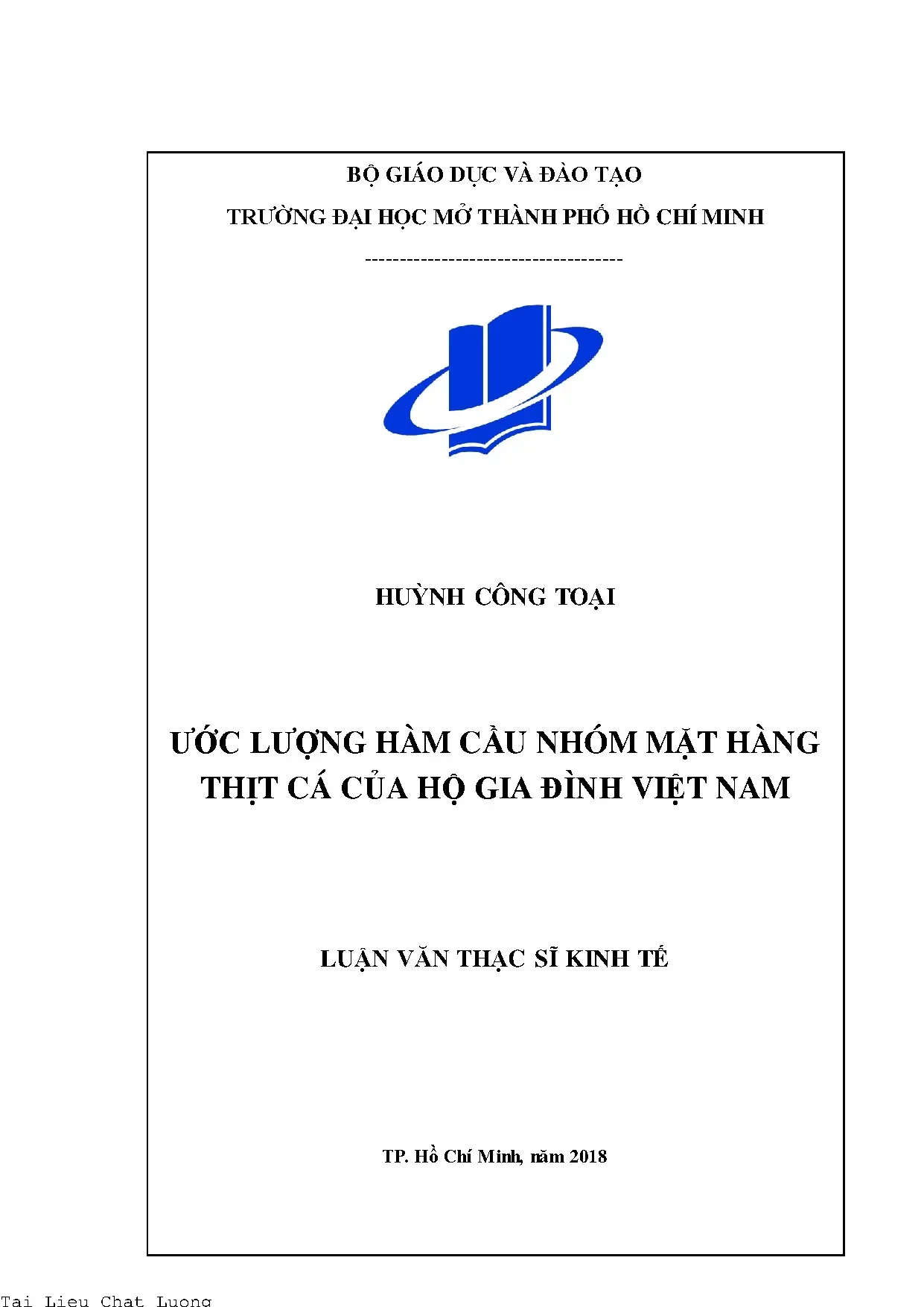Ước lượng hàm cầu nhóm mặt hàng thịt cá của