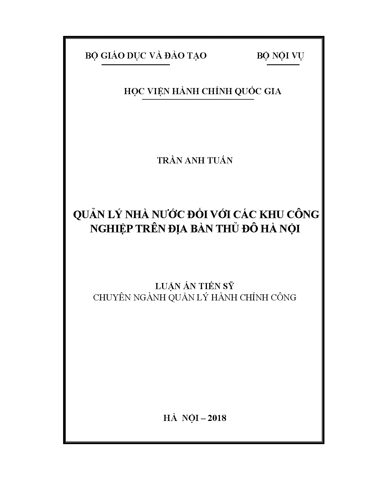 Quản lý nhà nước đối với các khu công nghiệp t