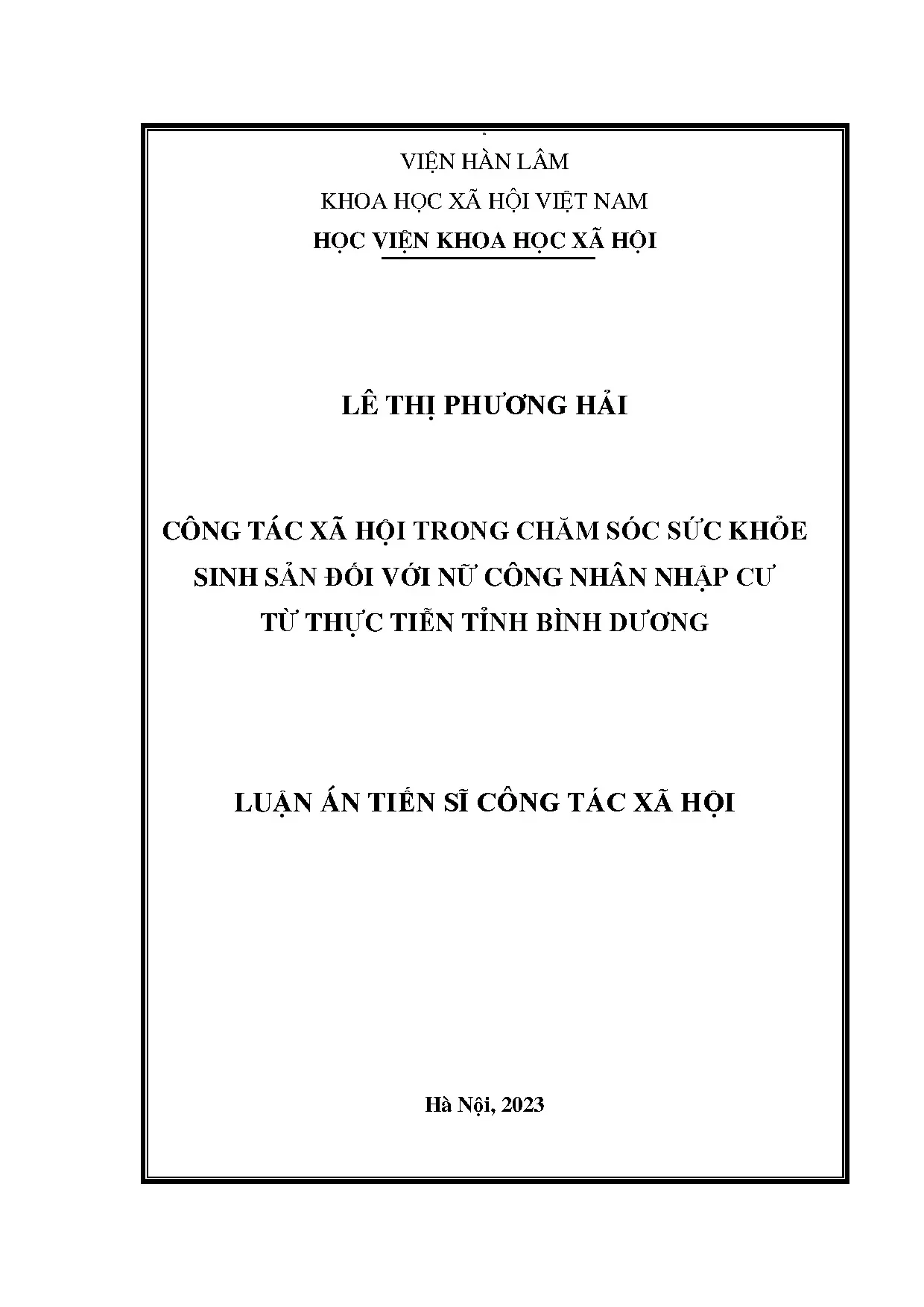 Công tác xã hội trong chăm sóc sức khỏe sinh sản đối