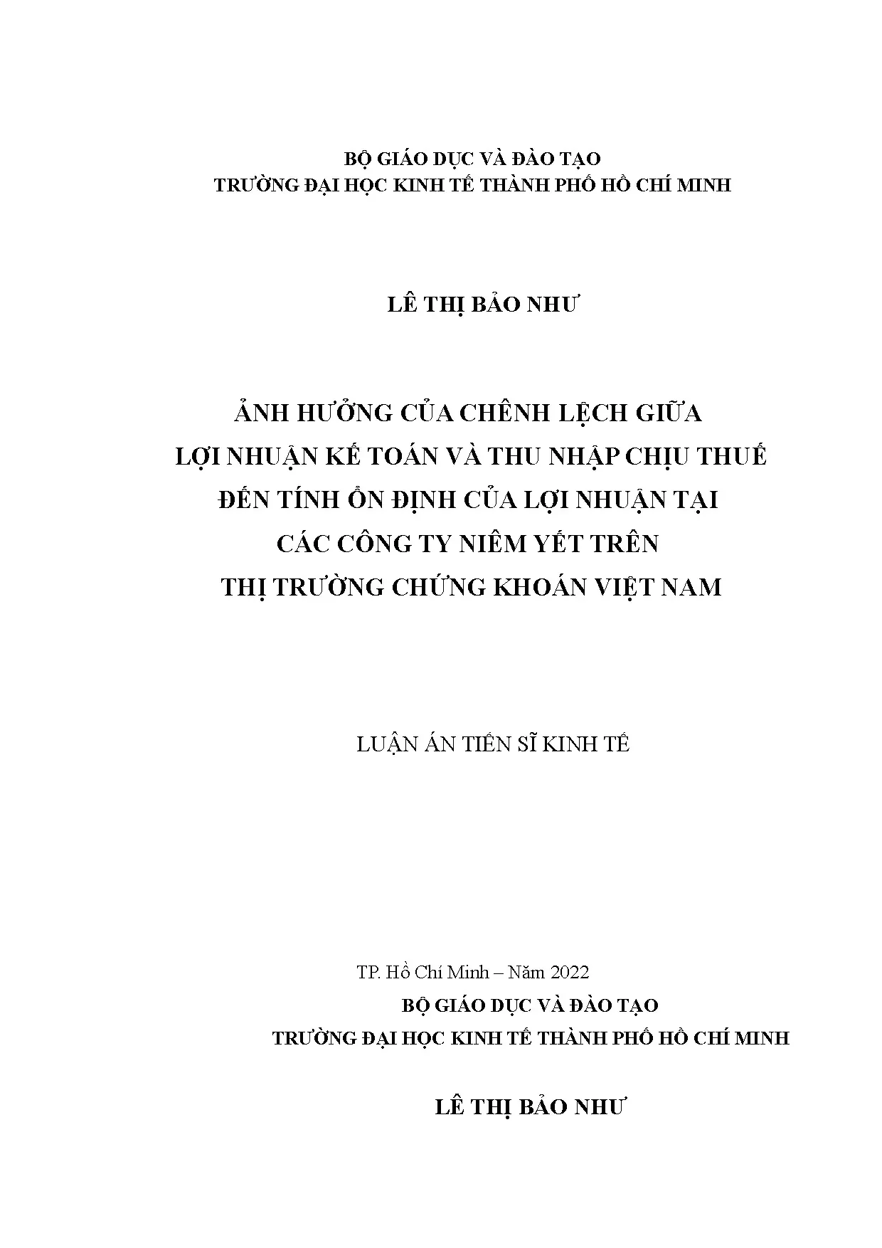 Anh huong cua chenh lech giua loi nhuan ke toan va thu nhap