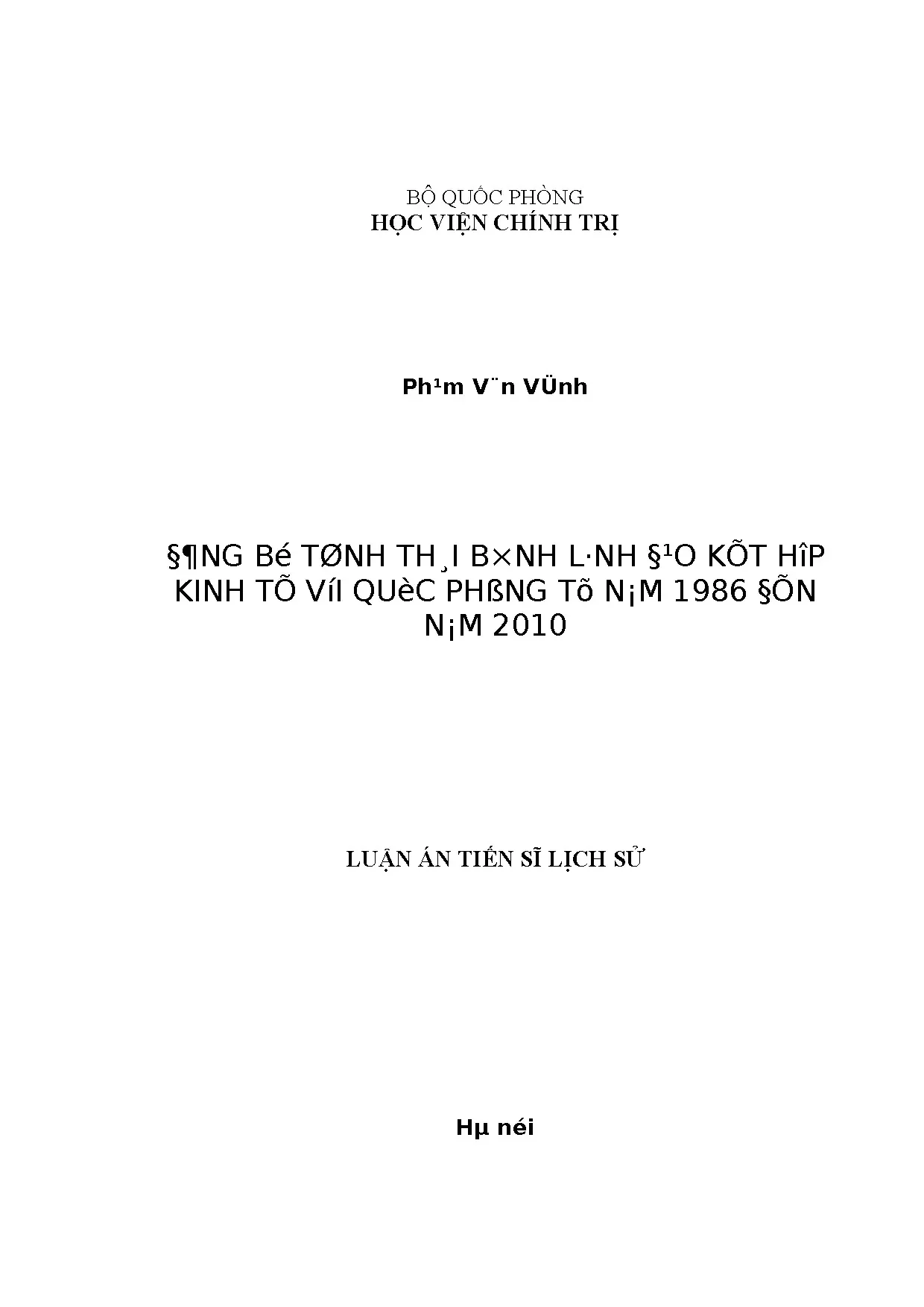Đảng bộ Thái Bình: Lãnh đạo kết hợp Kinh tế - Quốc phòng (1986-2010)