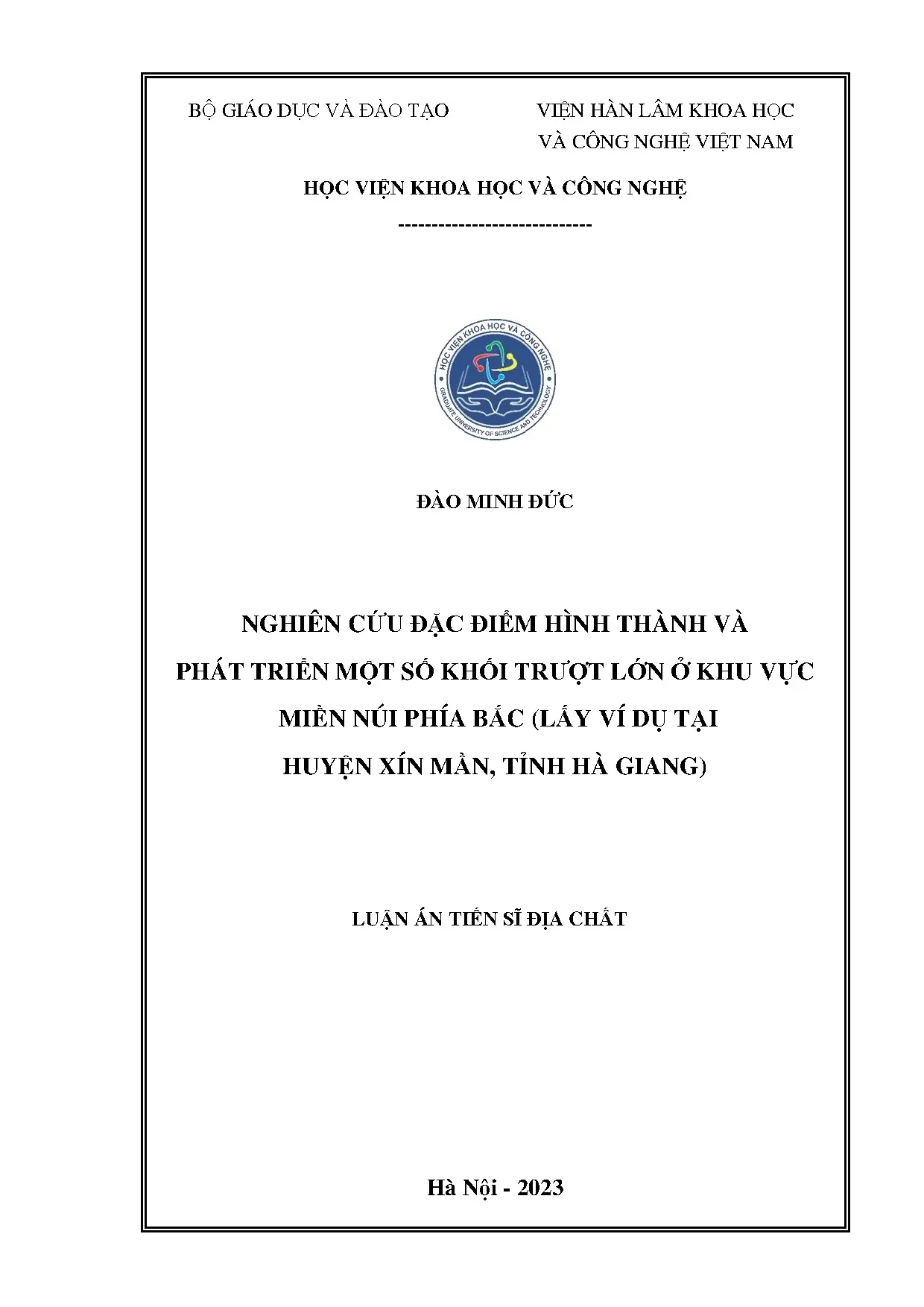 Nghiên cứu đặc điểm hình thành và phát triển một số khối trư