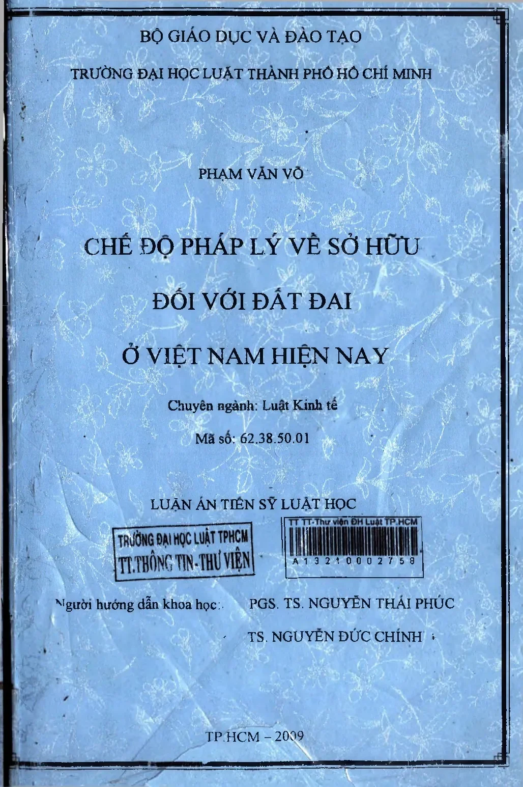 Luận án chế độ pháp lý về sở hữu đối với đất đai ở việt nam
