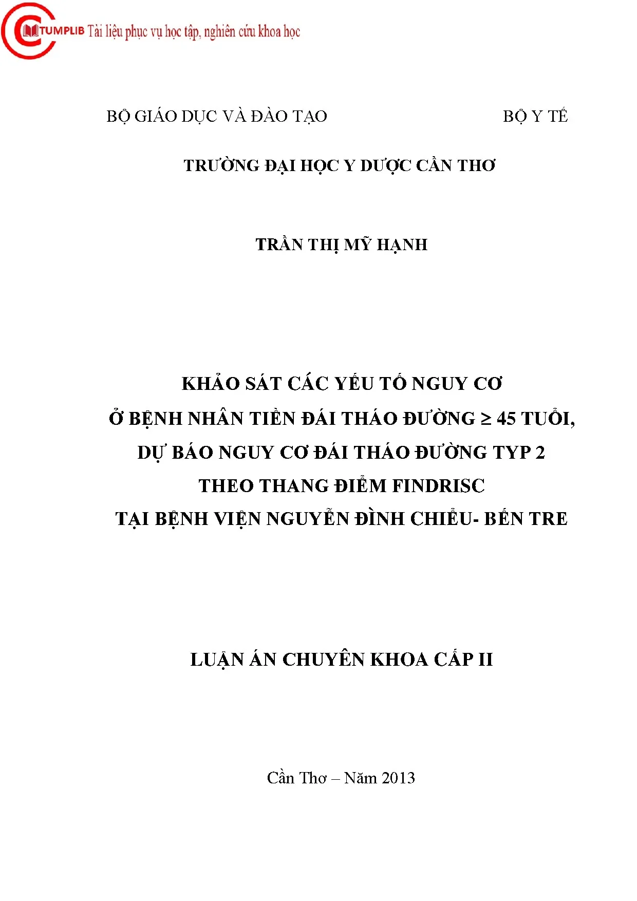Yếu tố nguy cơ tiền ĐTĐ ≥ 45 tuổi, dự báo ĐTĐ type 2