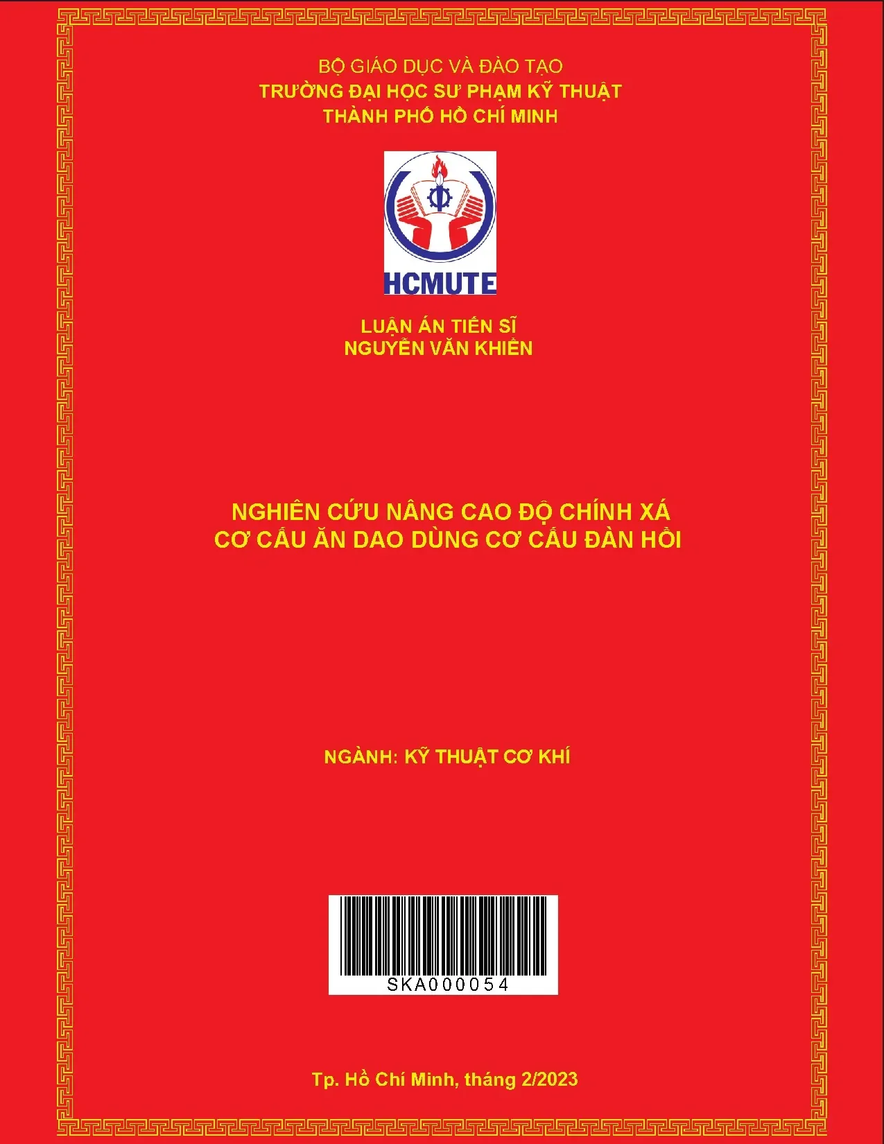 Nghiên cứu nâng cao độ chính xác cơ cấu ăn dao dùng cơ cấu đàn hồi
