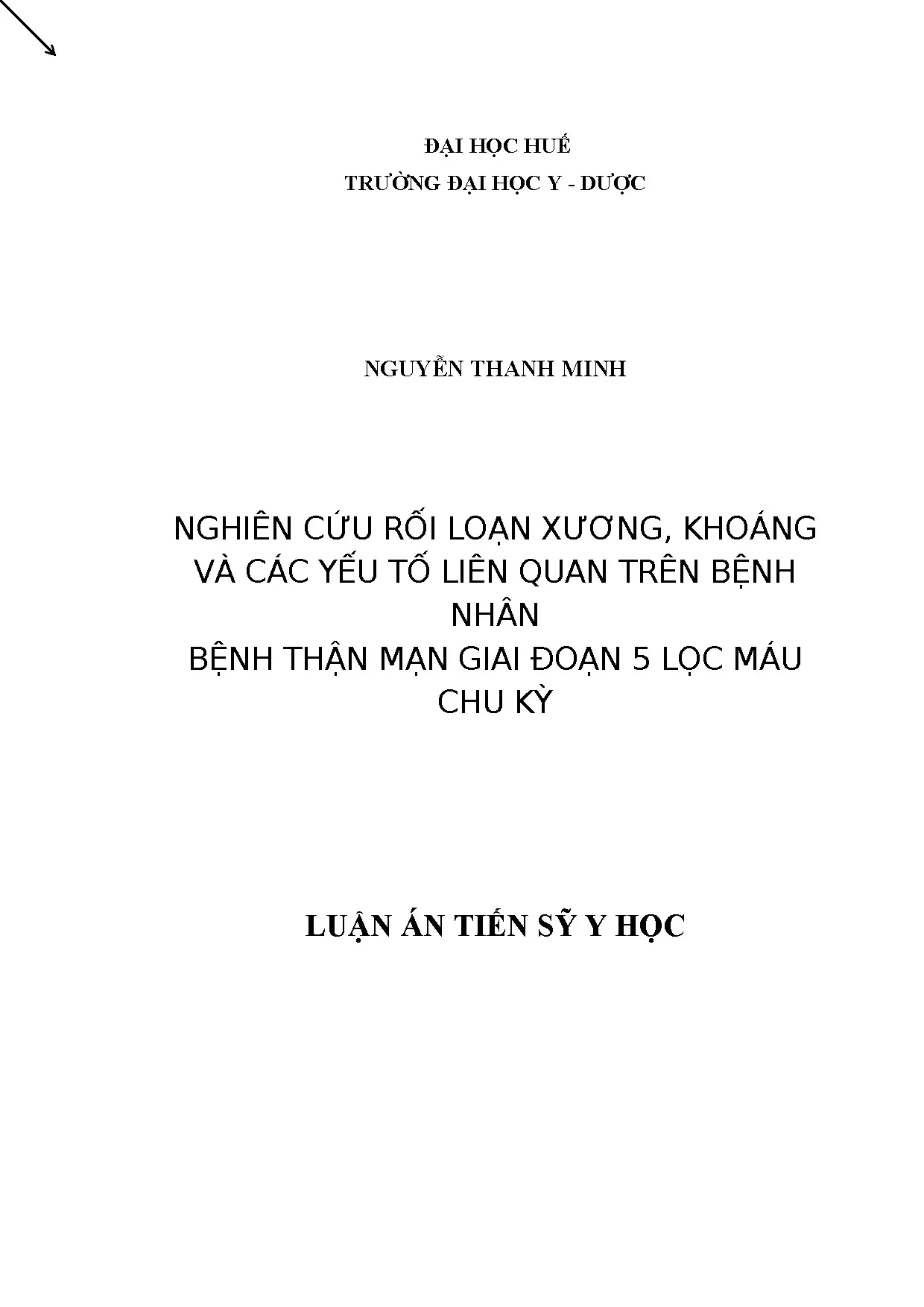 Rối loạn xương khoáng trên bệnh nhân thận mạn giai đoạn 5 lọc máu