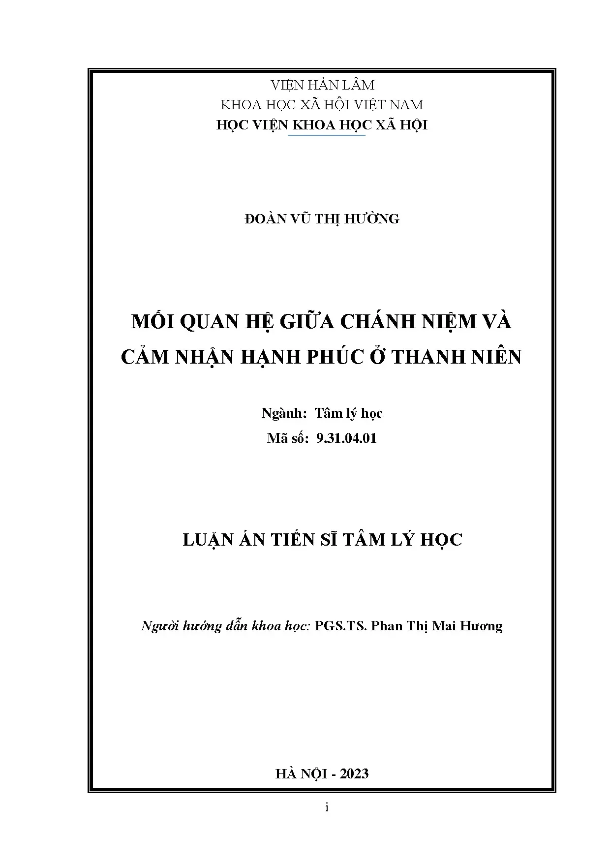 Mối quan hệ giữa chánh niệm và cảm nhận hạnh phúc ở thanh ni