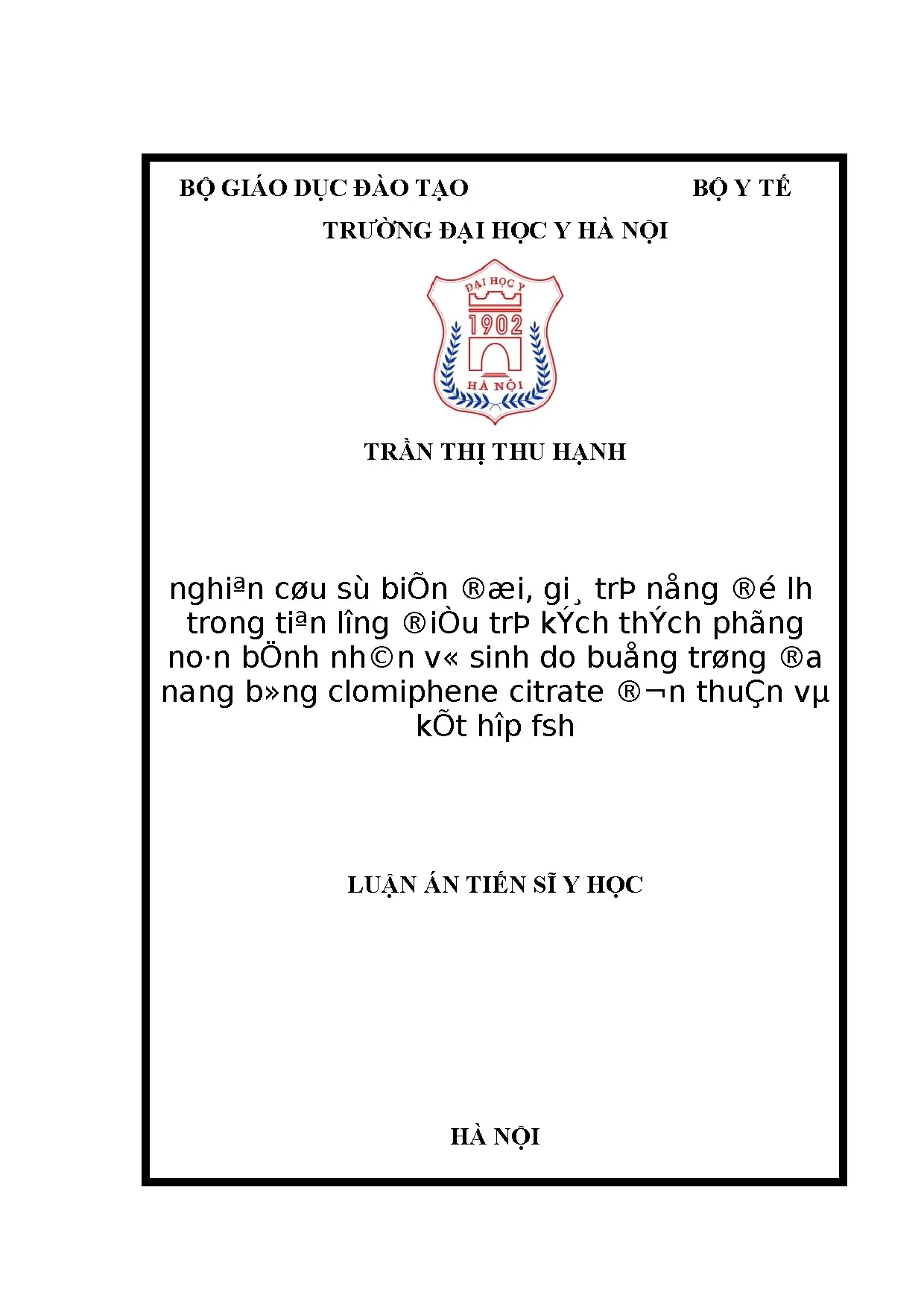 Nghiên cứu nồng độ LH trong điều trị vô sinh do buồng trứng đa nang