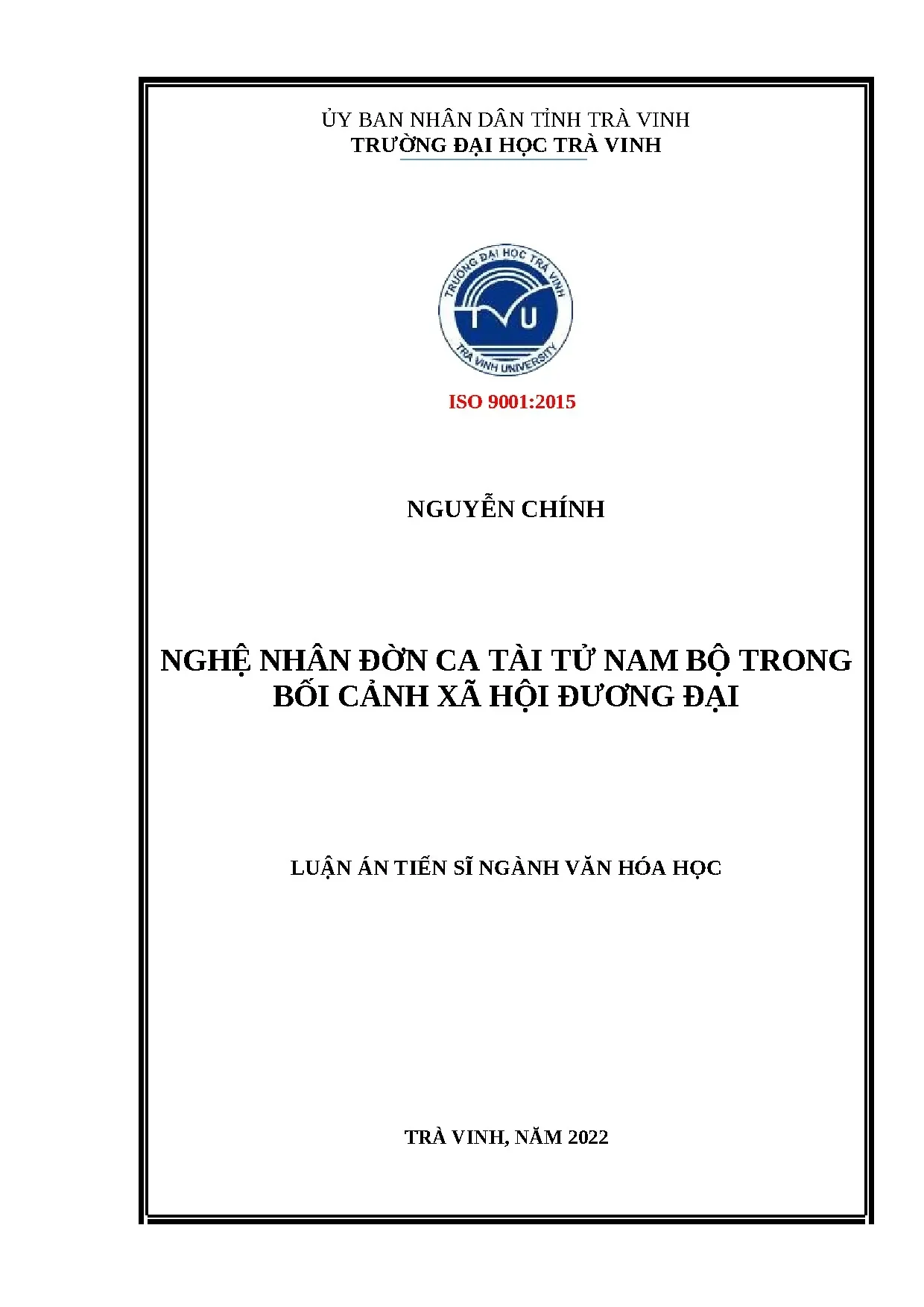 Nghệ nhân Đờn ca tài tử Nam Bộ đương đại: Vai trò và đóng góp