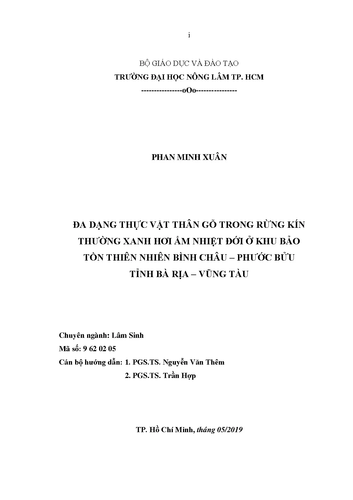 Đa dạng thực vật thân gỗ rừng Bình Châu - Phước Bửu