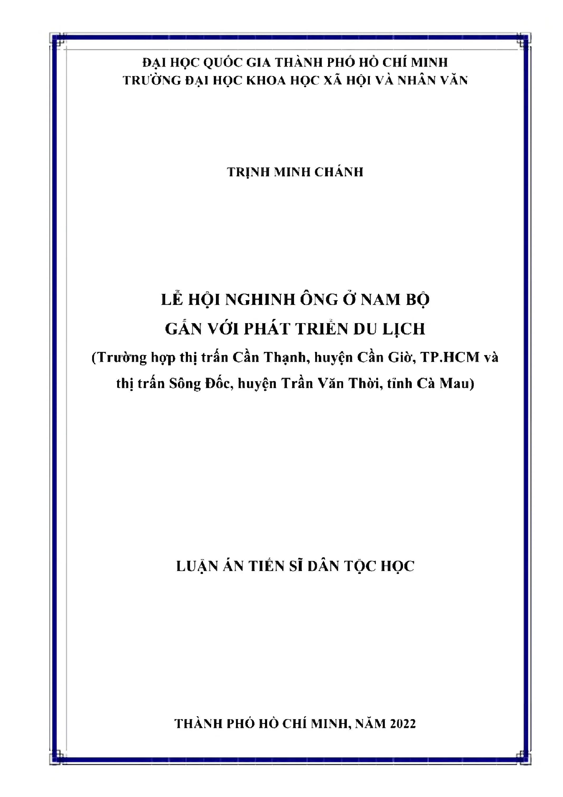 Lễ hội Nghinh Ông Nam Bộ gắn với phát triển du lịch 2022
