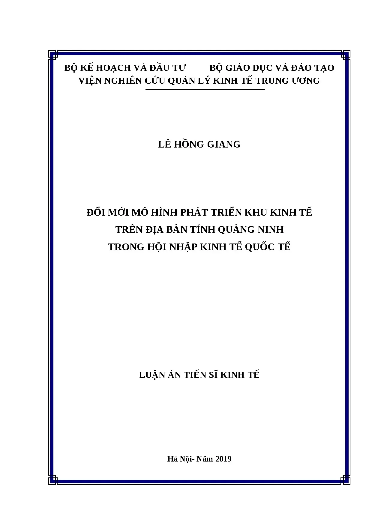 Đổi mới mô hình phát triển khu kinh tế Quảng Ninh hội nhập quốc tế