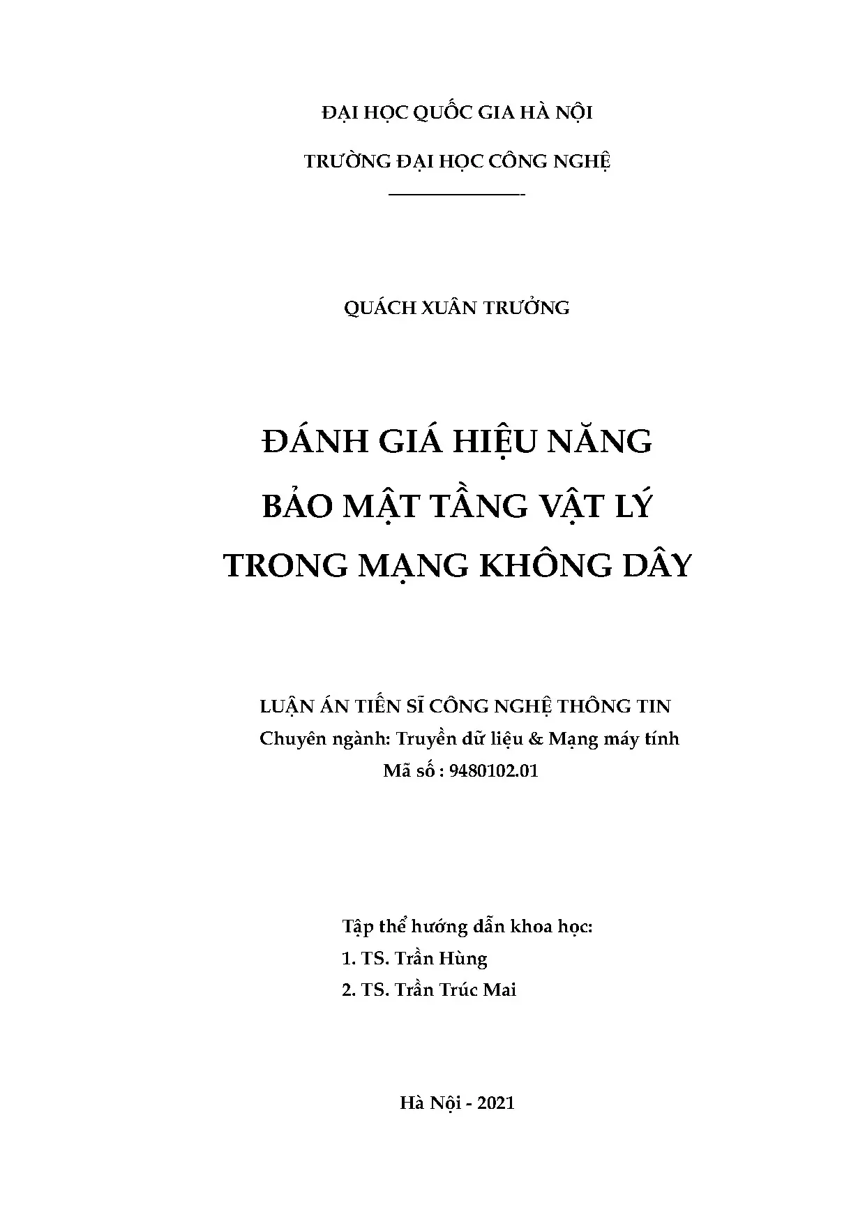 Đánh giá hiệu năng bảo mật vật lý mạng không dây