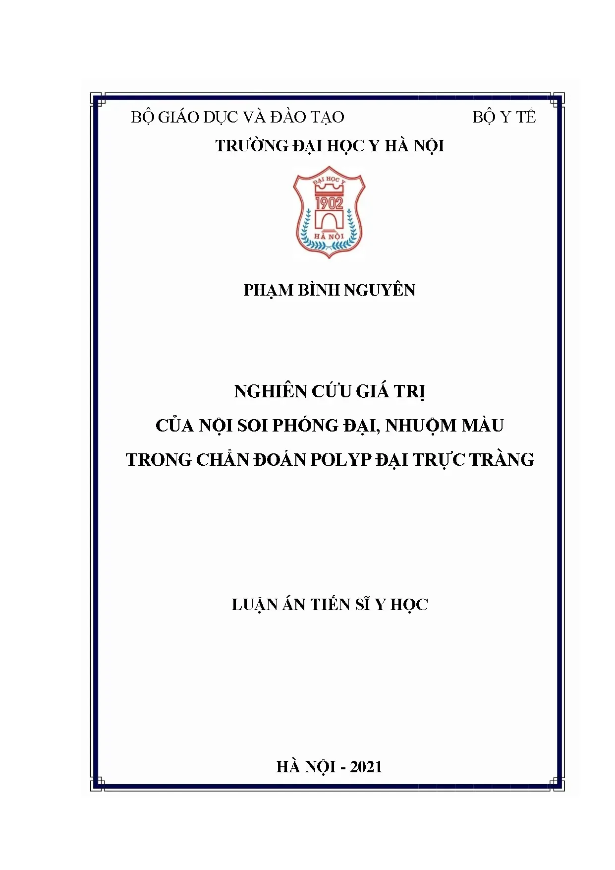 Giá trị nội soi phóng đại nhuộm màu chẩn đoán polyp đại trực tràng