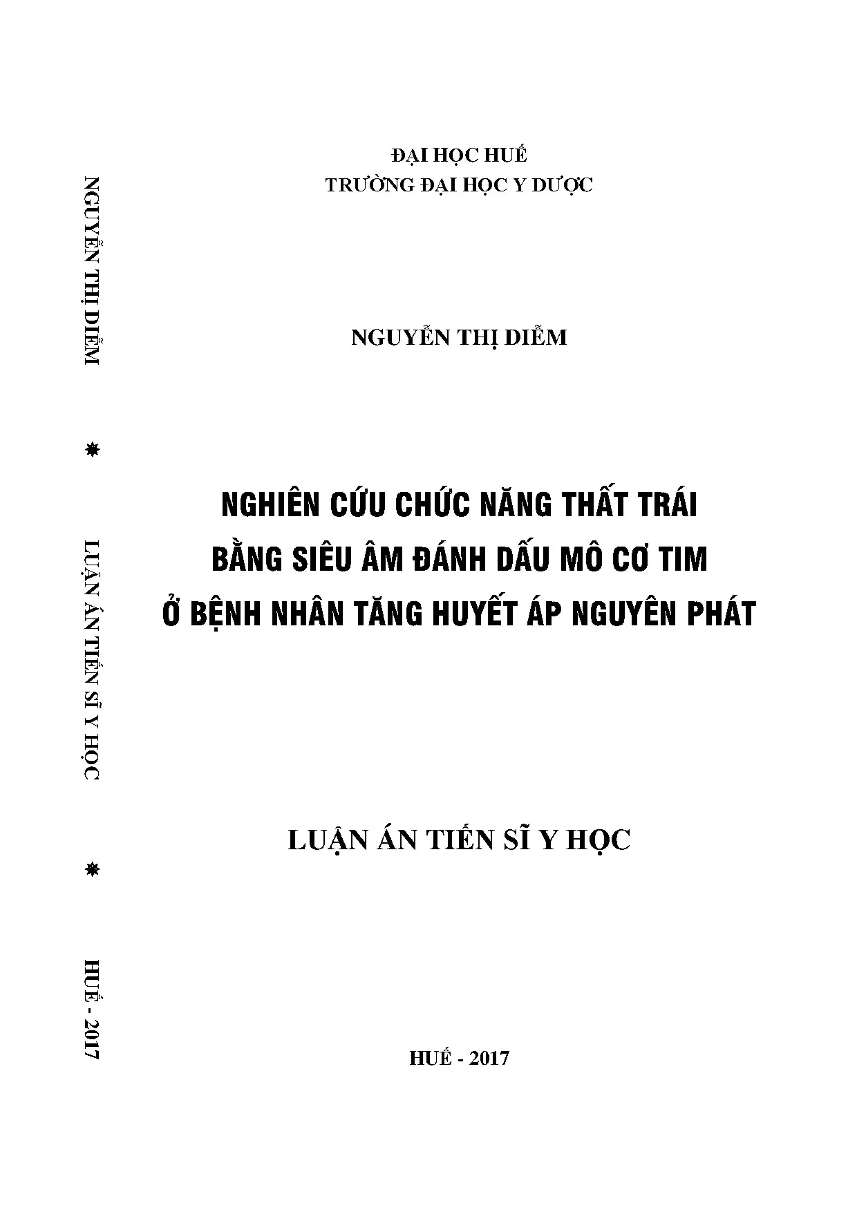Nghiên cứu chức năng thất trái bằng siêu âm ở bệnh nhân tăng huyết áp