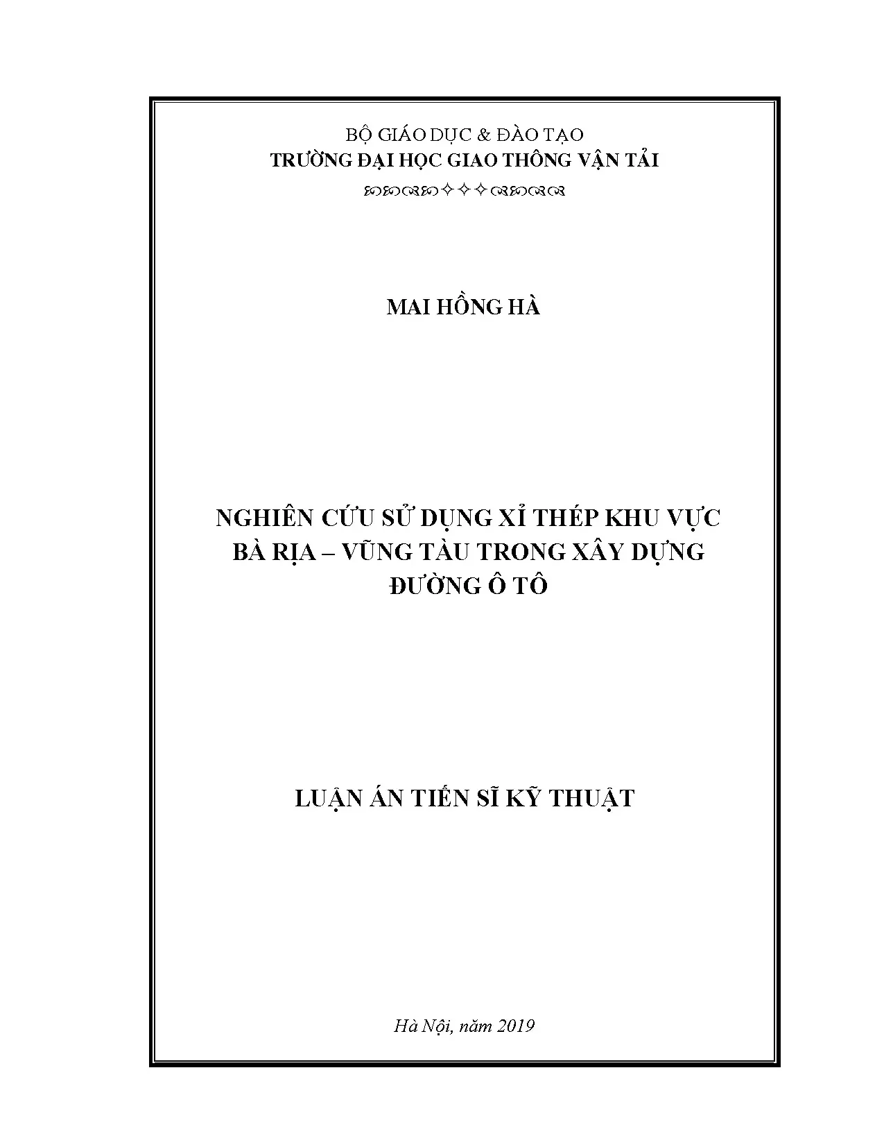 Sử dụng xỉ thép khu vực Bà Rịa Vũng Tàu trong xây dựng đường ô tô